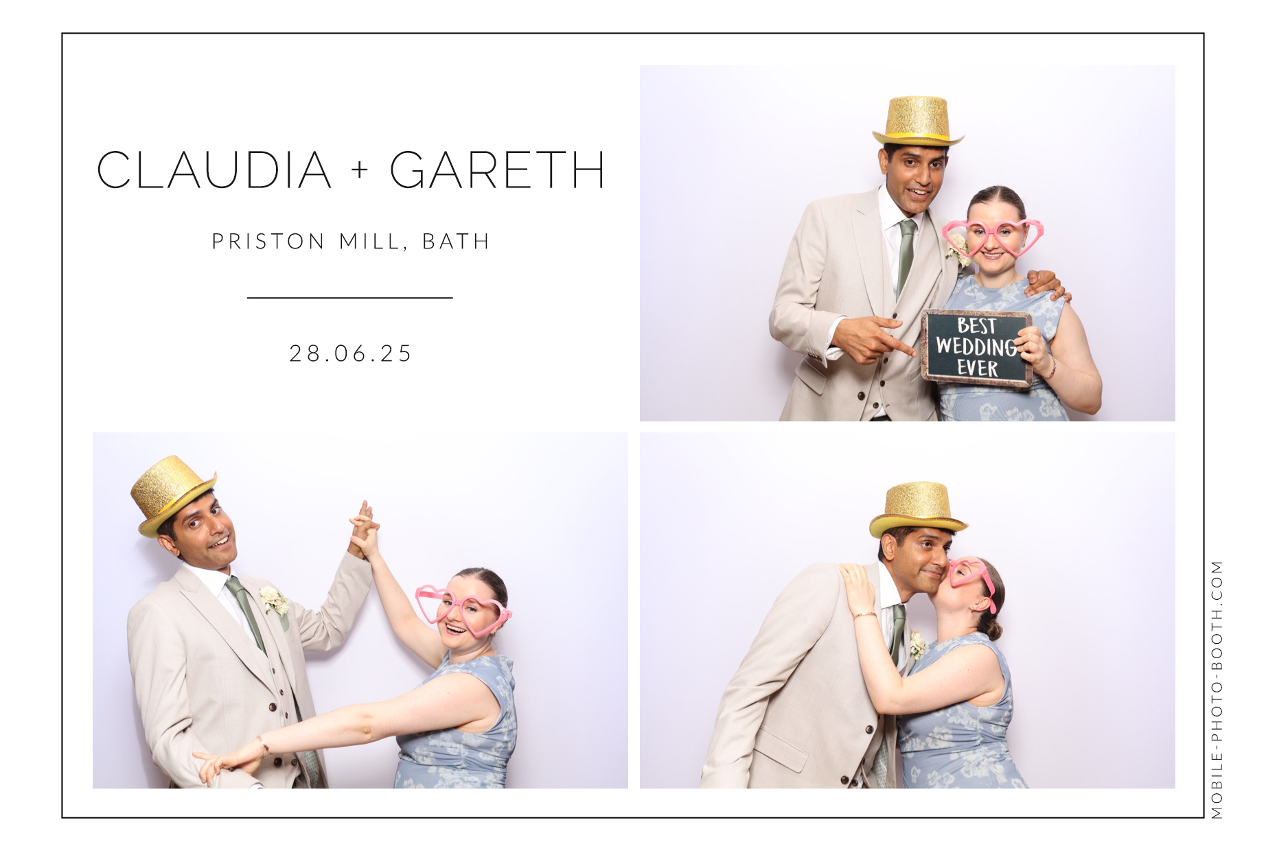 Claudia & Gareth | View more photos from the event at images.mobile-photo-booth.com/u/MobilePhotoBoothUK/Claudia-Gareth