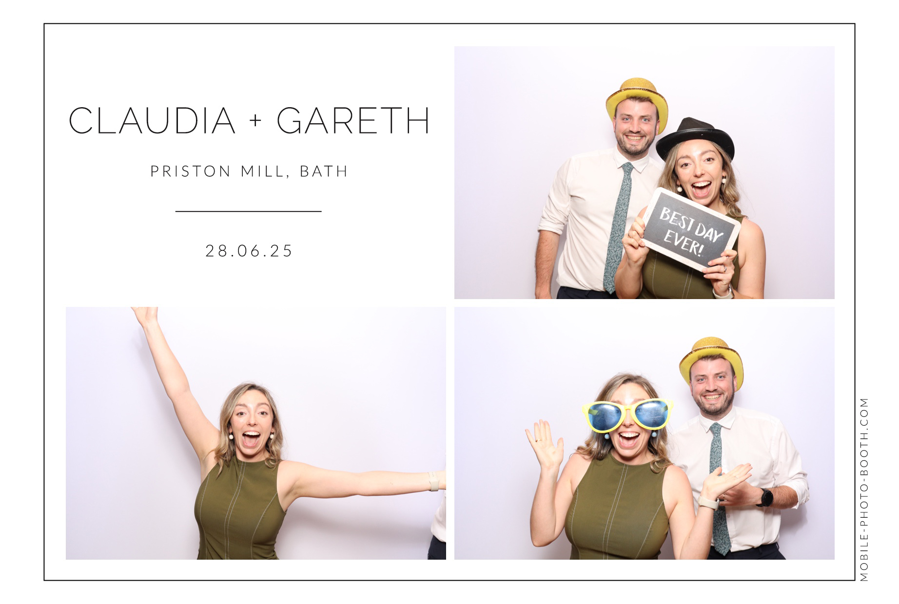 Claudia & Gareth | View more photos from the event at images.mobile-photo-booth.com/u/MobilePhotoBoothUK/Claudia-Gareth