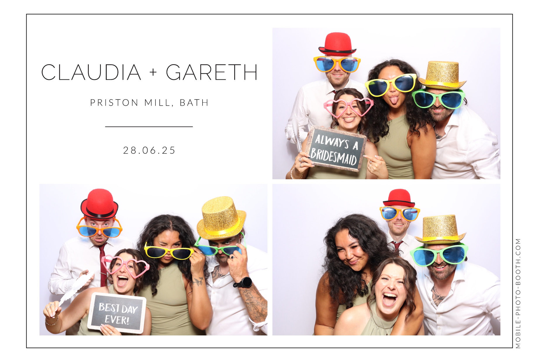 Claudia & Gareth | View more photos from the event at images.mobile-photo-booth.com/u/MobilePhotoBoothUK/Claudia-Gareth