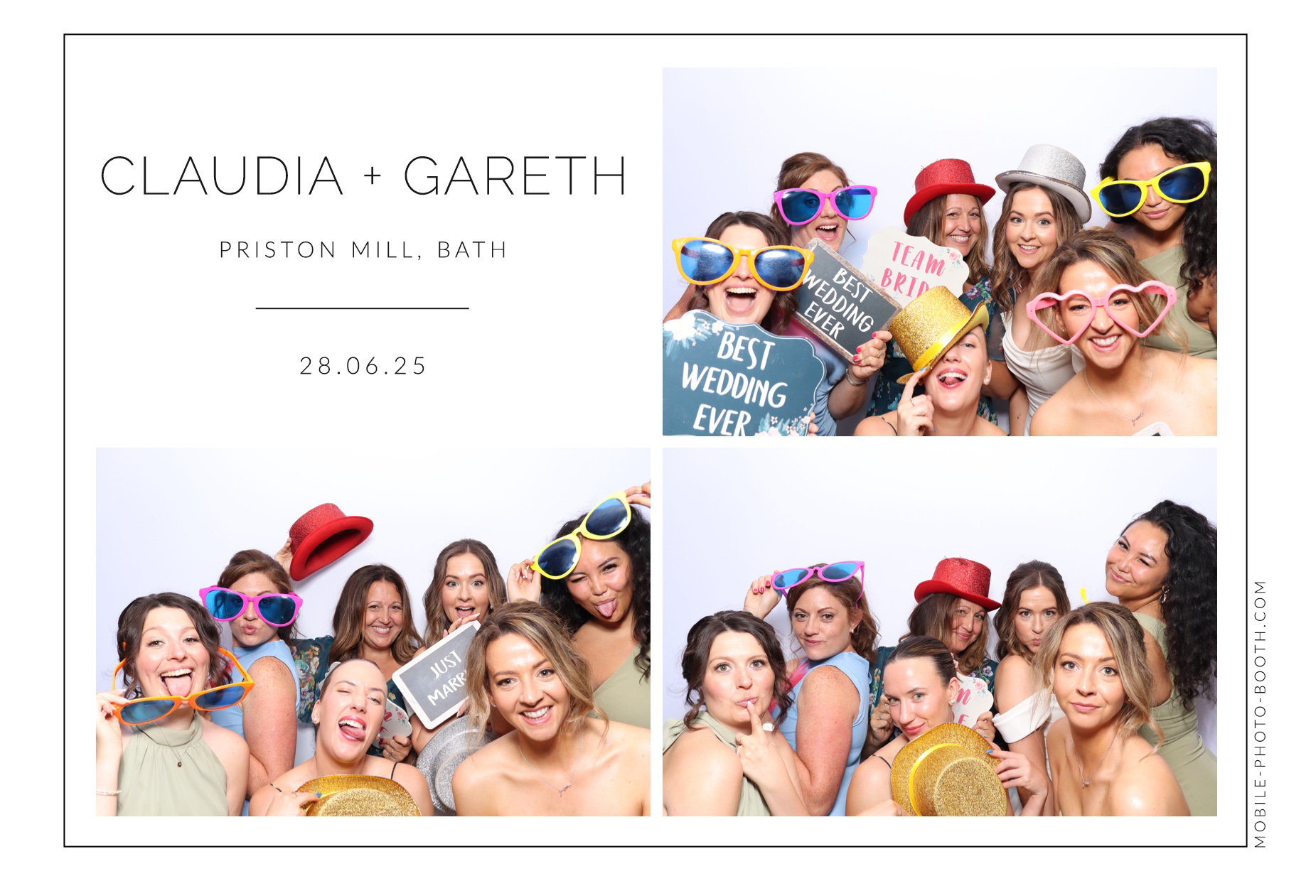 Claudia & Gareth | View more photos from the event at images.mobile-photo-booth.com/u/MobilePhotoBoothUK/Claudia-Gareth