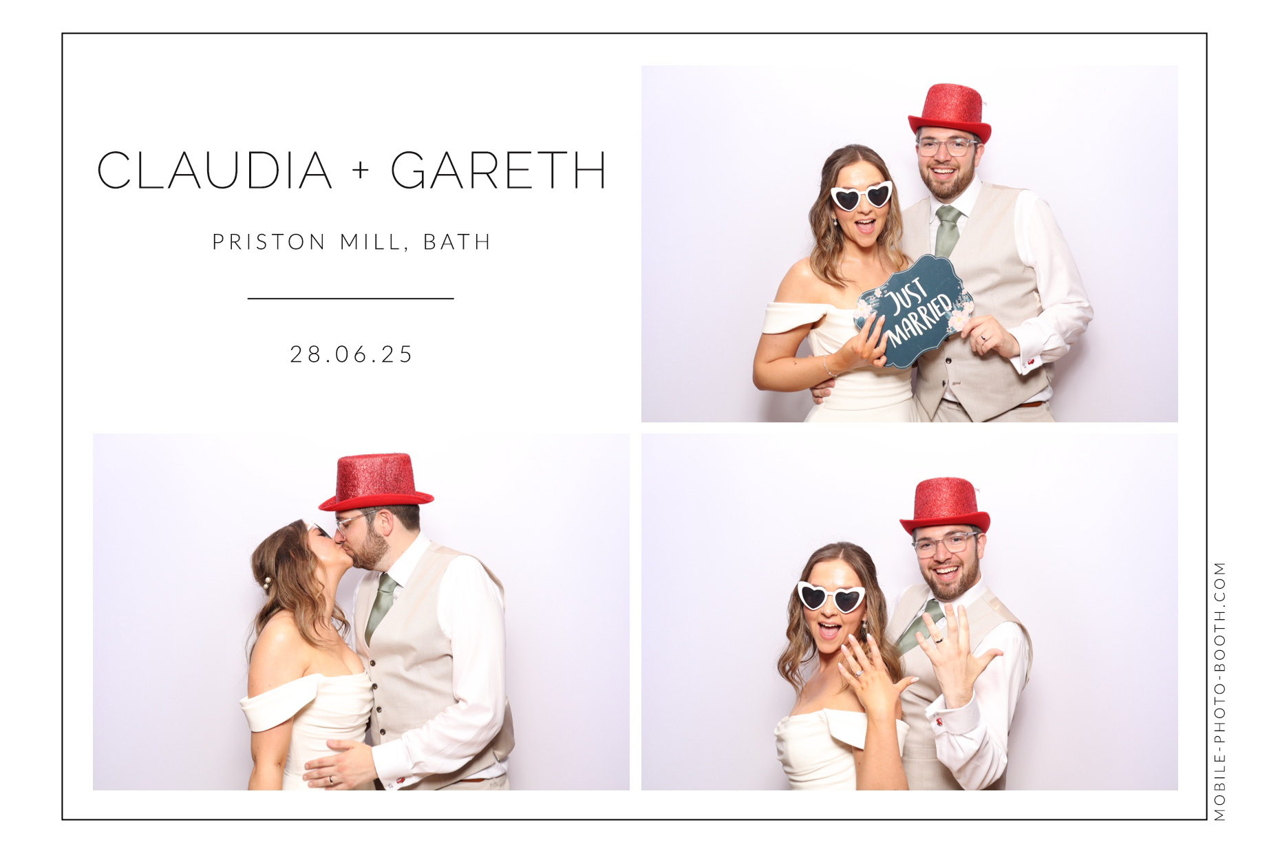 Claudia & Gareth | View more photos from the event at images.mobile-photo-booth.com/u/MobilePhotoBoothUK/Claudia-Gareth