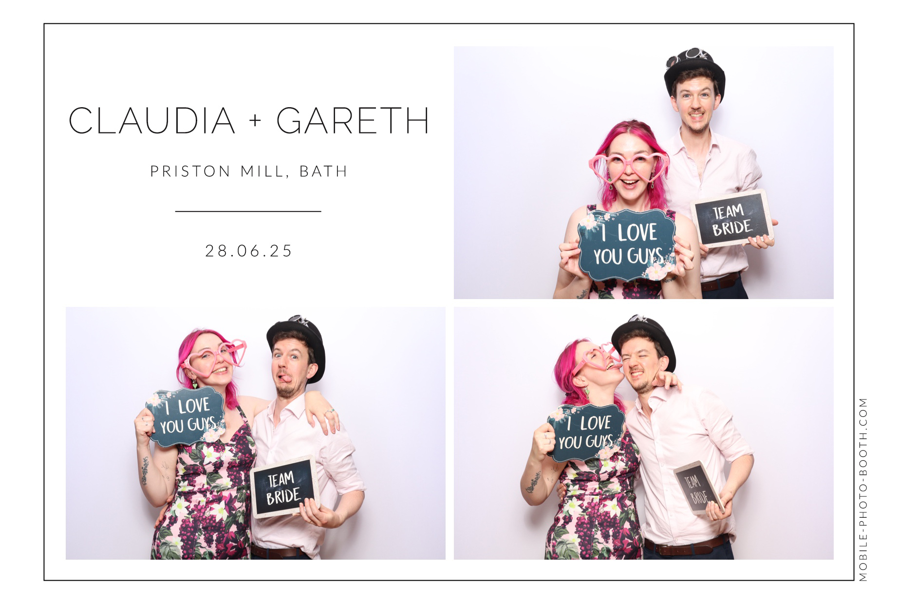 Claudia & Gareth | View more photos from the event at images.mobile-photo-booth.com/u/MobilePhotoBoothUK/Claudia-Gareth