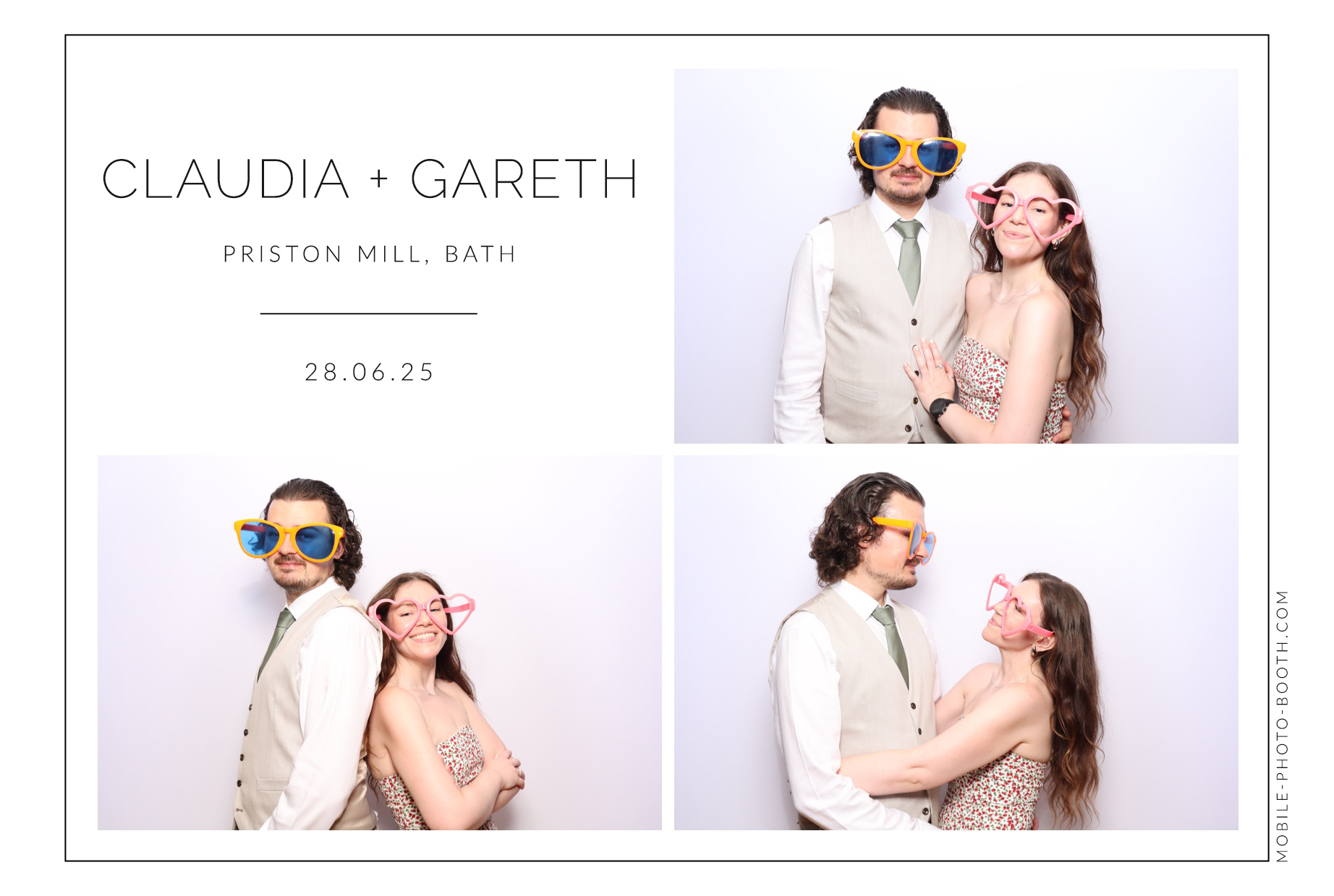 Claudia & Gareth | View more photos from the event at images.mobile-photo-booth.com/u/MobilePhotoBoothUK/Claudia-Gareth