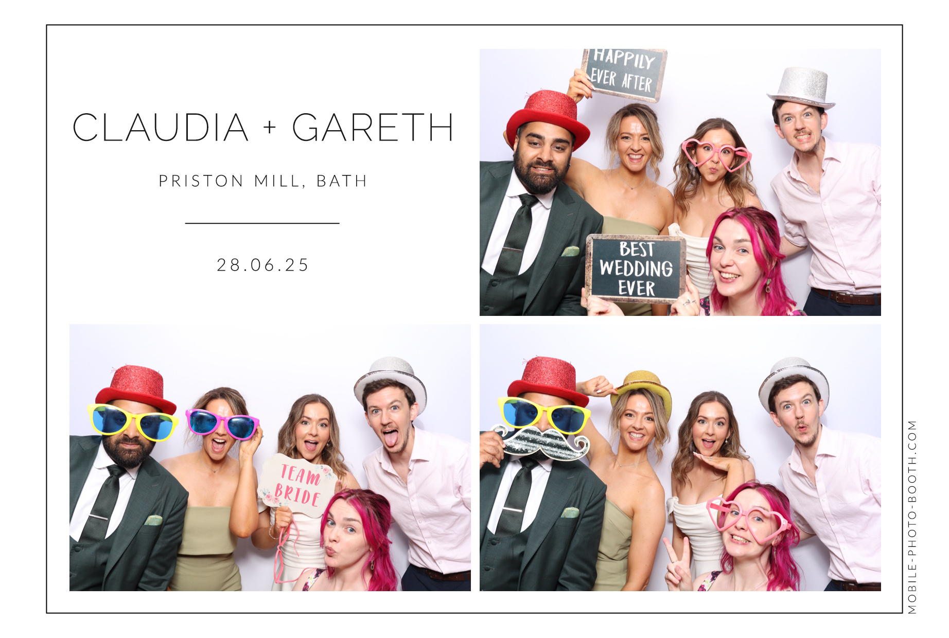 Claudia & Gareth | View more photos from the event at images.mobile-photo-booth.com/u/MobilePhotoBoothUK/Claudia-Gareth