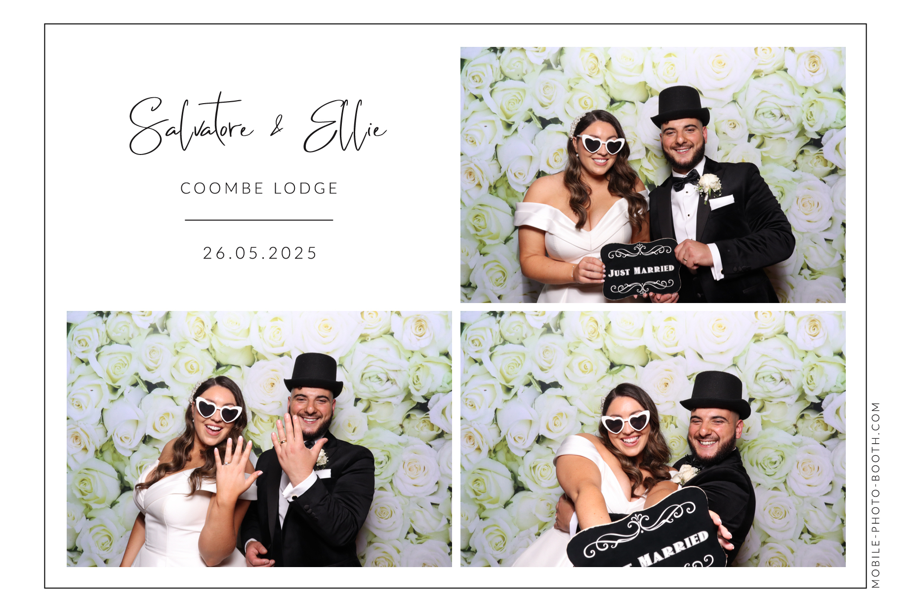 Salvatore & Ellie | View more photos from the event at images.mobile-photo-booth.com/u/MobilePhotoBoothUK/Salvatore-Ellie
