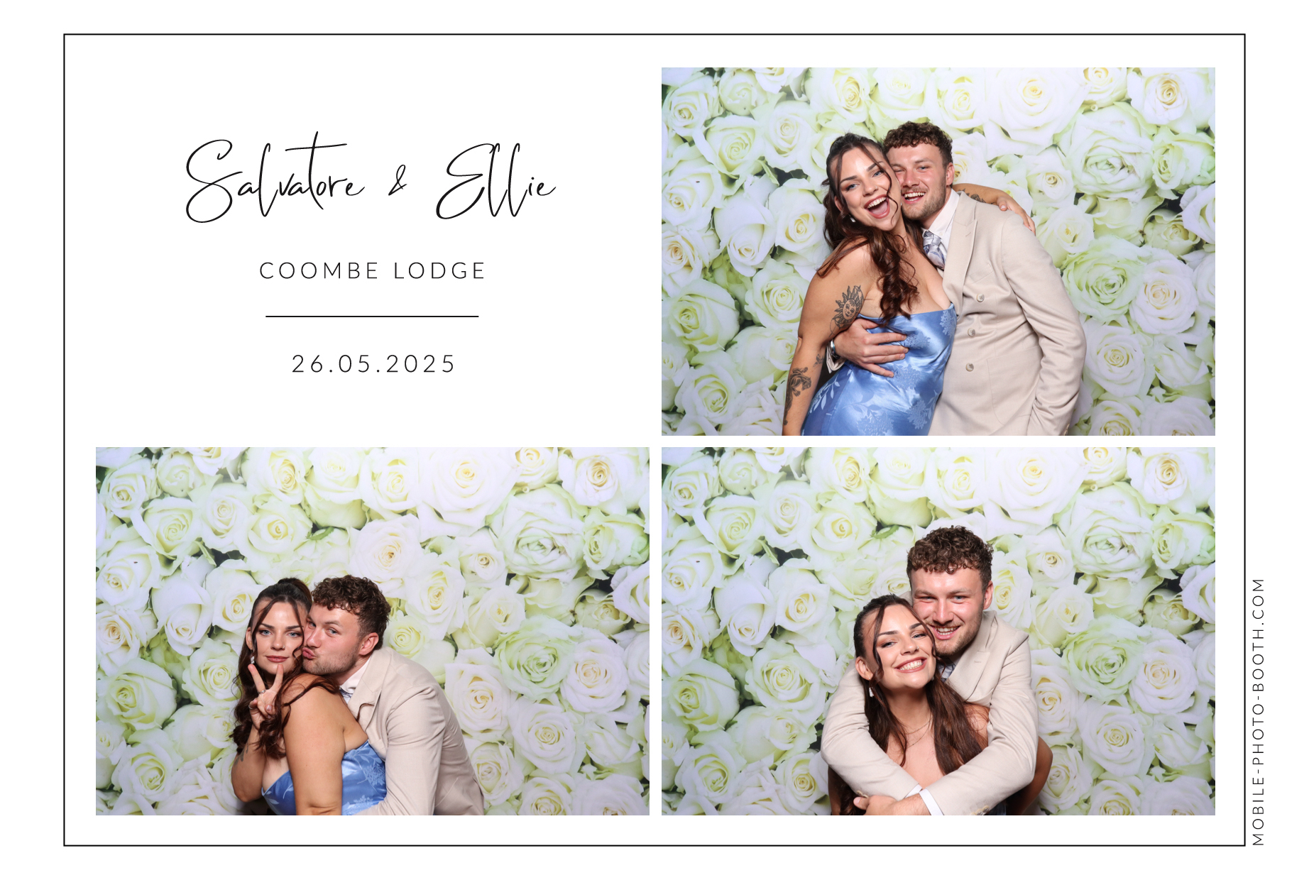 Salvatore & Ellie | View more photos from the event at images.mobile-photo-booth.com/u/MobilePhotoBoothUK/Salvatore-Ellie
