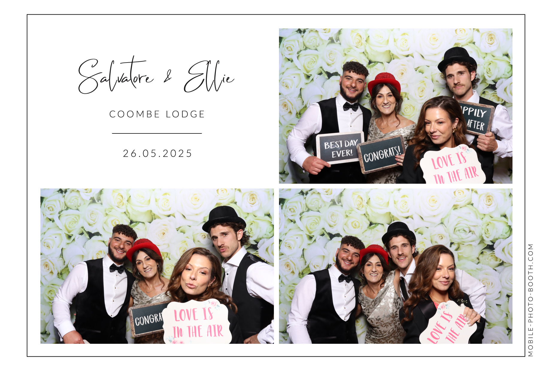 Salvatore & Ellie | View more photos from the event at images.mobile-photo-booth.com/u/MobilePhotoBoothUK/Salvatore-Ellie
