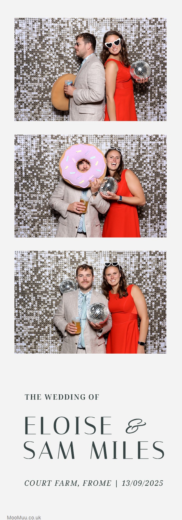 Eloise & Sam | View more photos from the event at v1.boothgallery.com/u/MooMuu-Photo-Booths/Eloise-Sam