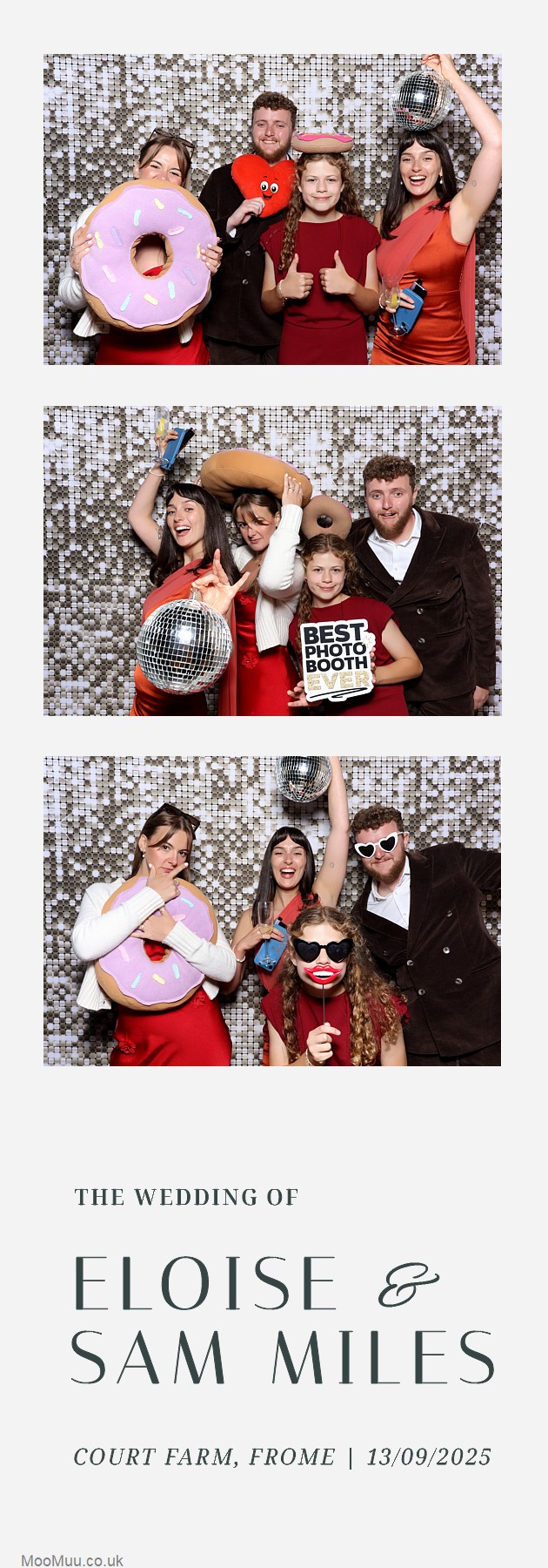 Eloise & Sam | View more photos from the event at v1.boothgallery.com/u/MooMuu-Photo-Booths/Eloise-Sam