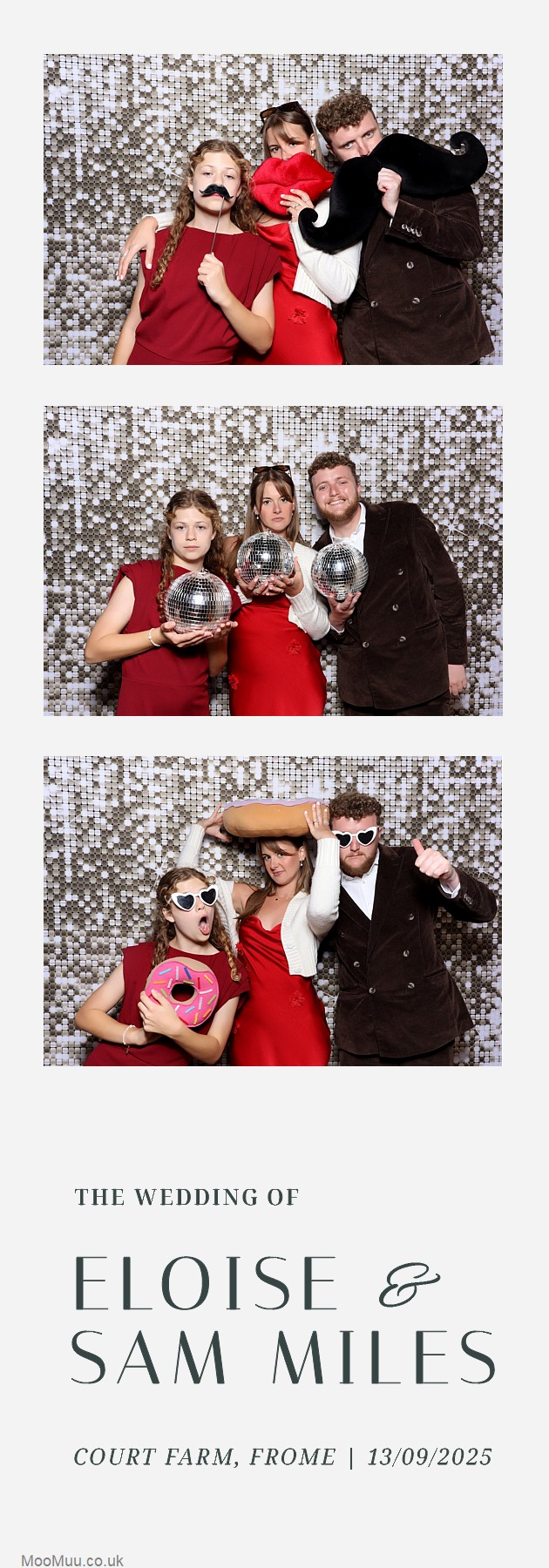 Eloise & Sam | View more photos from the event at v1.boothgallery.com/u/MooMuu-Photo-Booths/Eloise-Sam