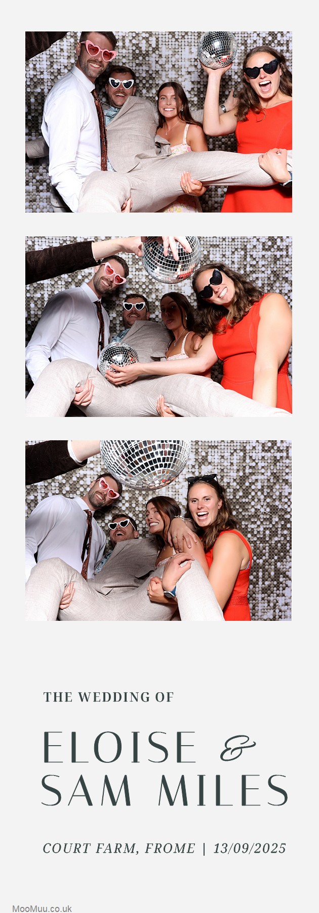 Eloise & Sam | View more photos from the event at v1.boothgallery.com/u/MooMuu-Photo-Booths/Eloise-Sam