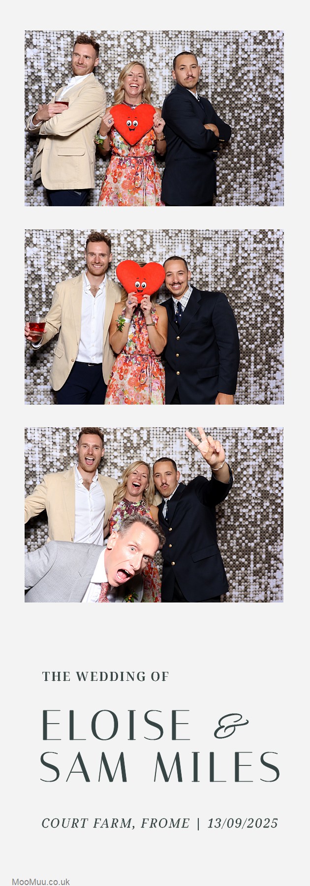 Eloise & Sam | View more photos from the event at v1.boothgallery.com/u/MooMuu-Photo-Booths/Eloise-Sam