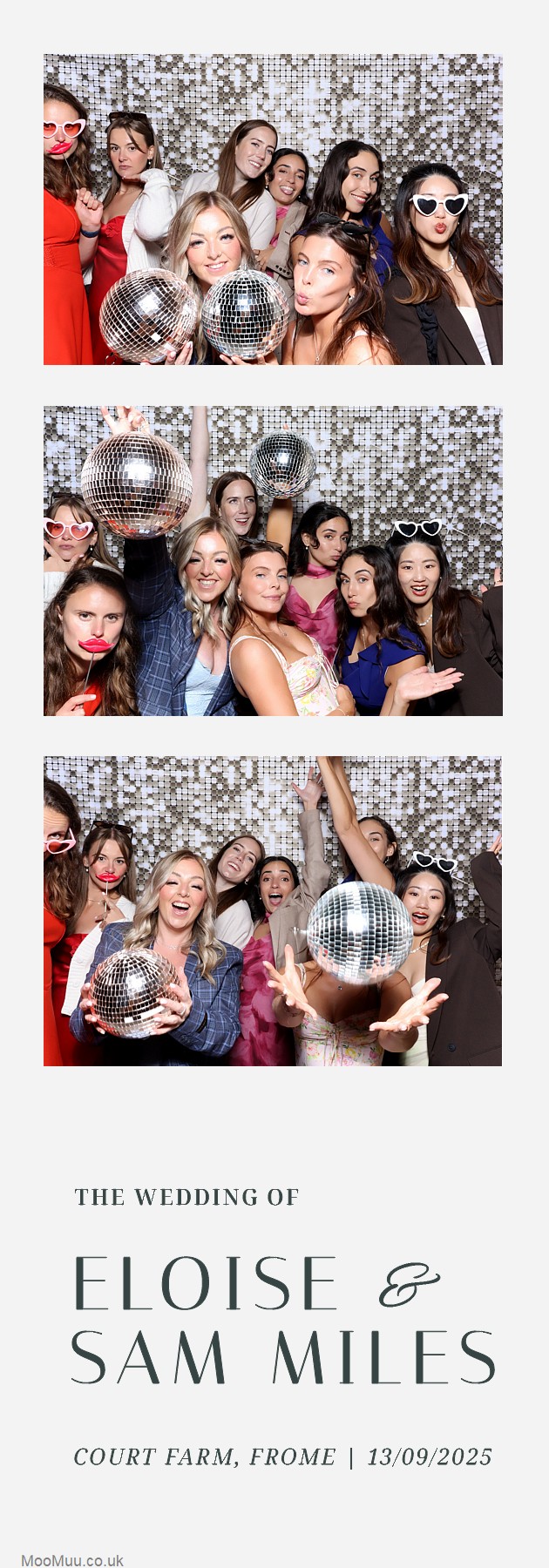 Eloise & Sam | View more photos from the event at v1.boothgallery.com/u/MooMuu-Photo-Booths/Eloise-Sam