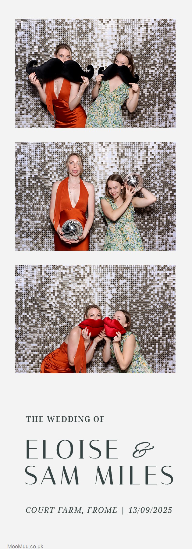 Eloise & Sam | View more photos from the event at v1.boothgallery.com/u/MooMuu-Photo-Booths/Eloise-Sam