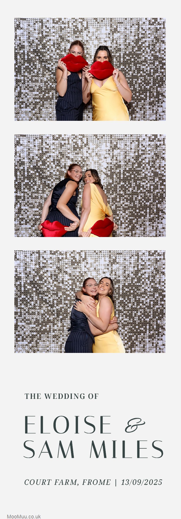 Eloise & Sam | View more photos from the event at v1.boothgallery.com/u/MooMuu-Photo-Booths/Eloise-Sam