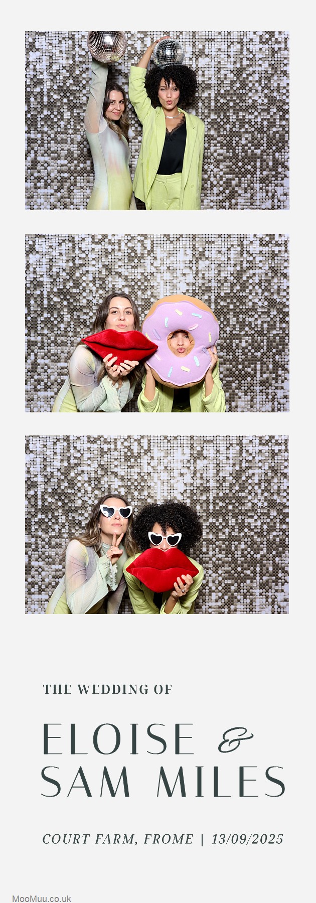 Eloise & Sam | View more photos from the event at v1.boothgallery.com/u/MooMuu-Photo-Booths/Eloise-Sam
