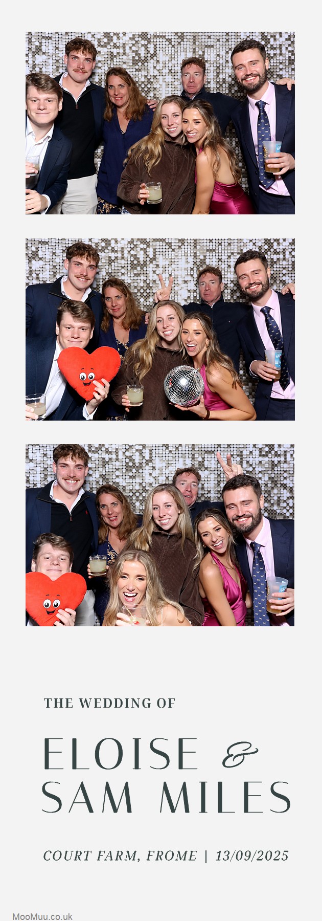 Eloise & Sam | View more photos from the event at v1.boothgallery.com/u/MooMuu-Photo-Booths/Eloise-Sam
