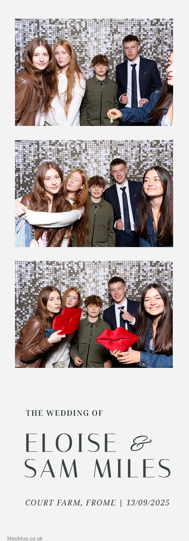 Eloise & Sam | View more photos from the event at v1.boothgallery.com/u/MooMuu-Photo-Booths/Eloise-Sam
