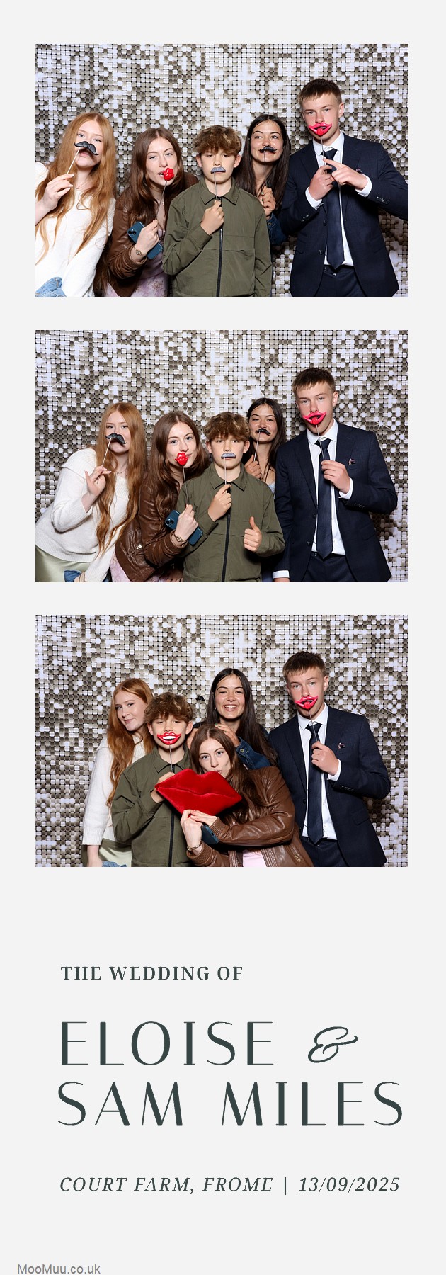 Eloise & Sam | View more photos from the event at v1.boothgallery.com/u/MooMuu-Photo-Booths/Eloise-Sam
