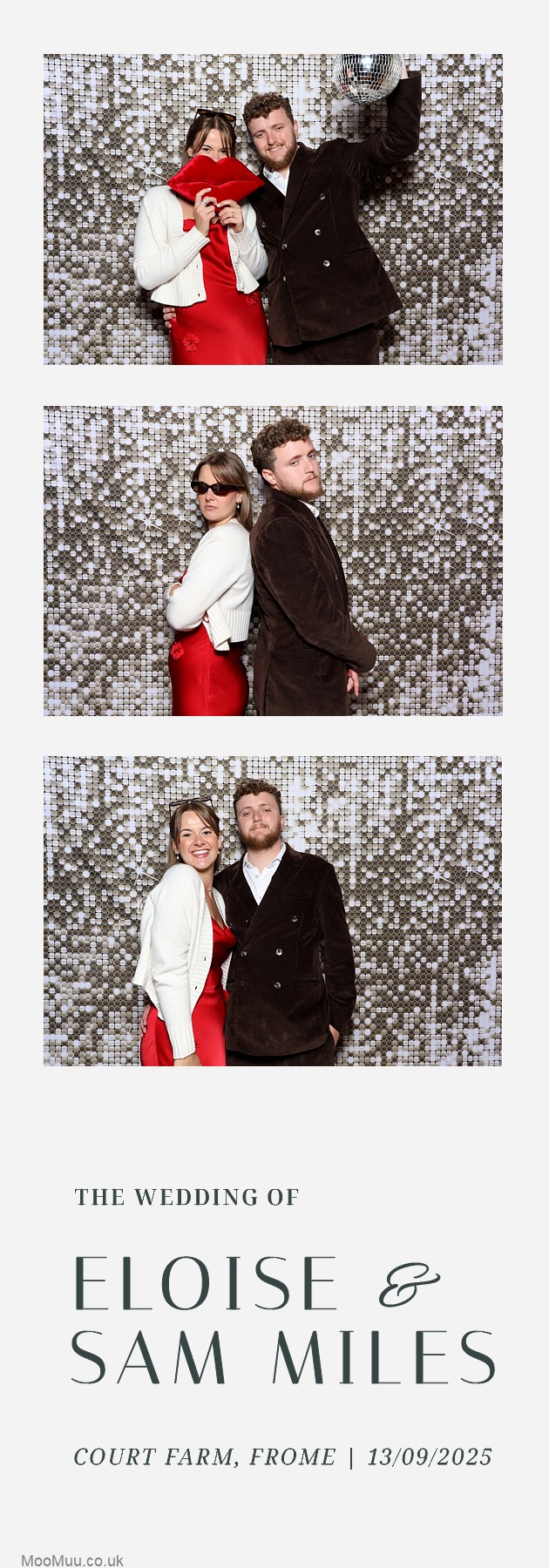 Eloise & Sam | View more photos from the event at v1.boothgallery.com/u/MooMuu-Photo-Booths/Eloise-Sam
