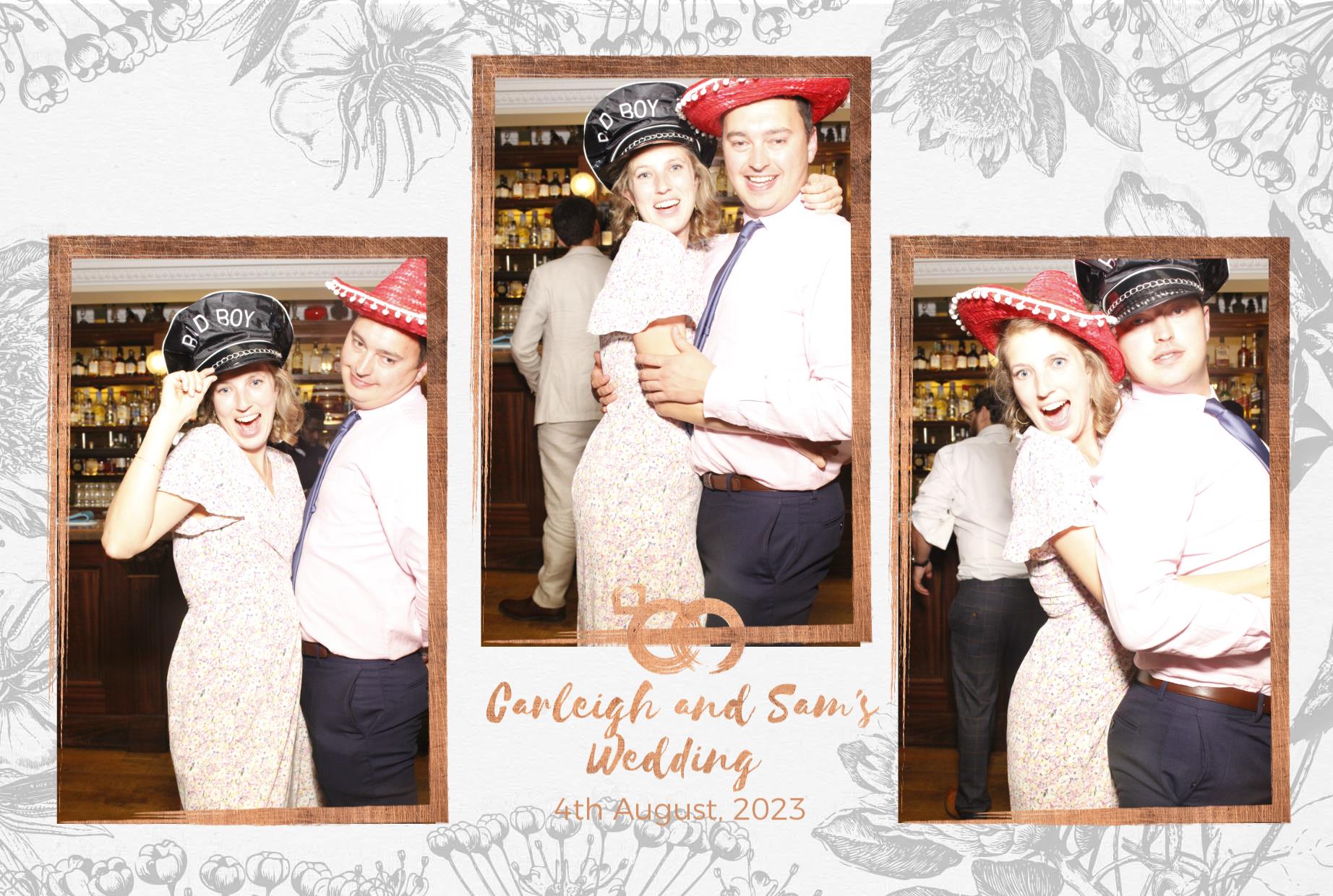 Carleigh & Sam's Wedding  | View more photos from the event at gallery.myphotoboothexperience.co.uk/u/MyPhotoBoothExperienceLtd/Carleigh-Sams-Wedding