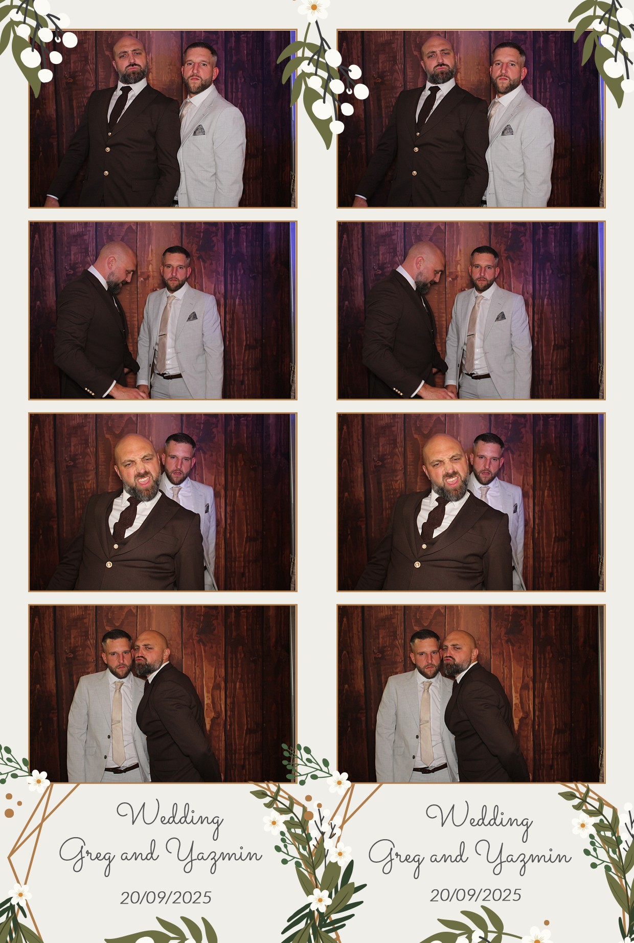 Grey and Yasmin's Wedding | View more photos from the event at gallery.myphotoboothexperience.co.uk/u/MyPhotoBoothExperienceLtd/Grey-and-Yasmins-Wedding