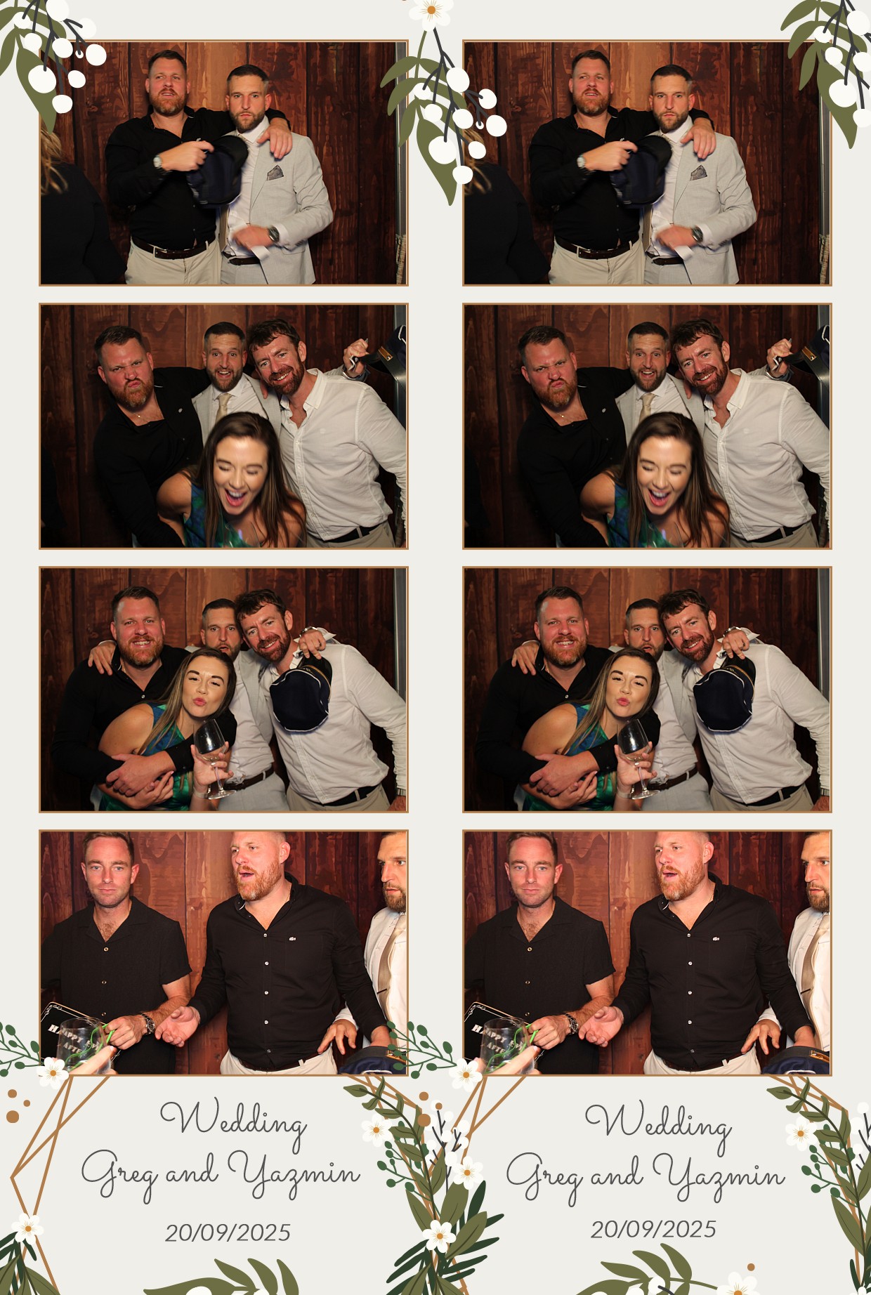 Grey and Yasmin's Wedding | View more photos from the event at gallery.myphotoboothexperience.co.uk/u/MyPhotoBoothExperienceLtd/Grey-and-Yasmins-Wedding