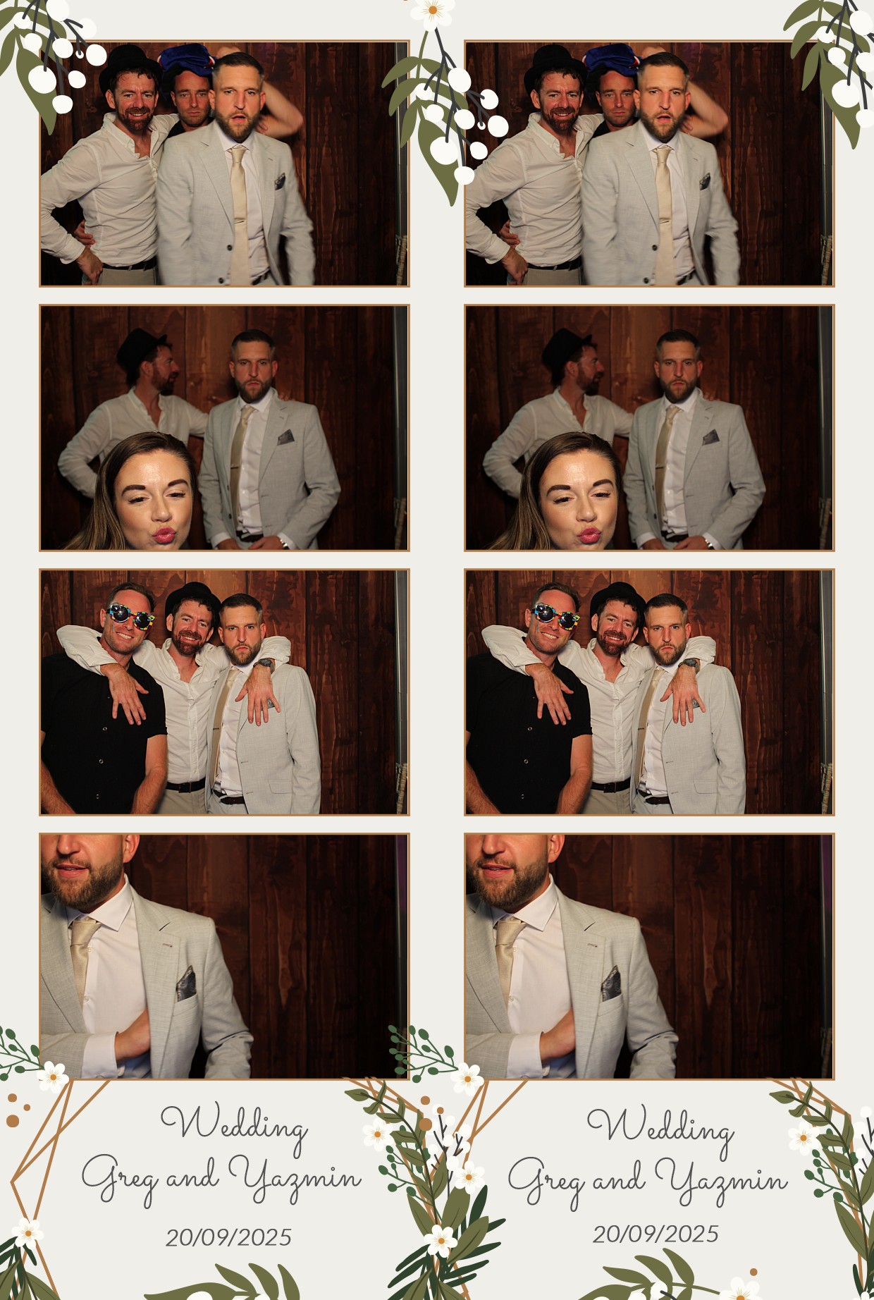 Grey and Yasmin's Wedding | View more photos from the event at gallery.myphotoboothexperience.co.uk/u/MyPhotoBoothExperienceLtd/Grey-and-Yasmins-Wedding