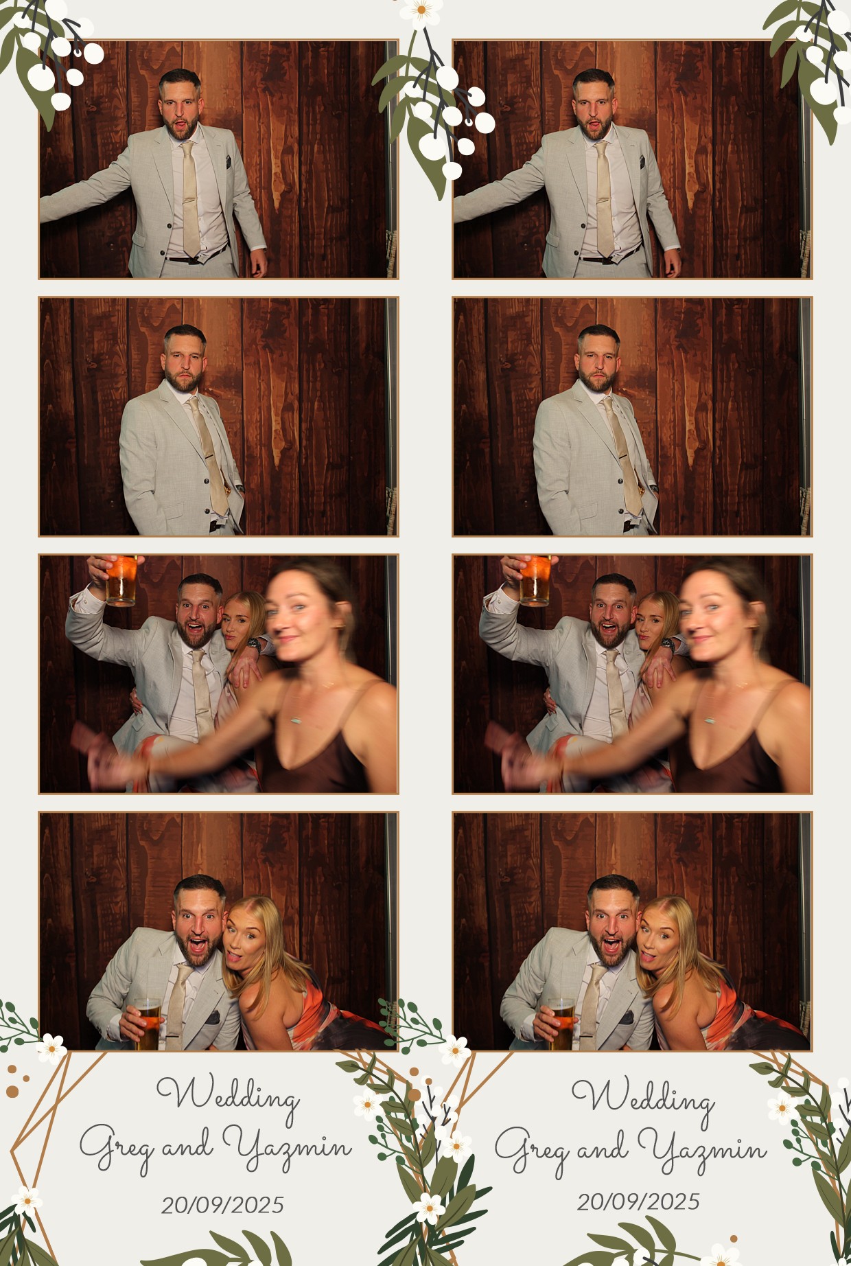 Grey and Yasmin's Wedding | View more photos from the event at gallery.myphotoboothexperience.co.uk/u/MyPhotoBoothExperienceLtd/Grey-and-Yasmins-Wedding