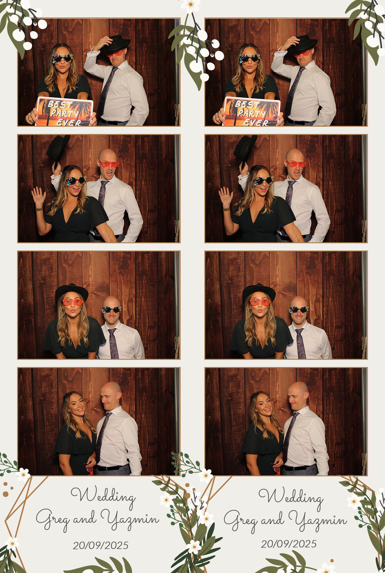 Grey and Yasmin's Wedding | View more photos from the event at gallery.myphotoboothexperience.co.uk/u/MyPhotoBoothExperienceLtd/Grey-and-Yasmins-Wedding