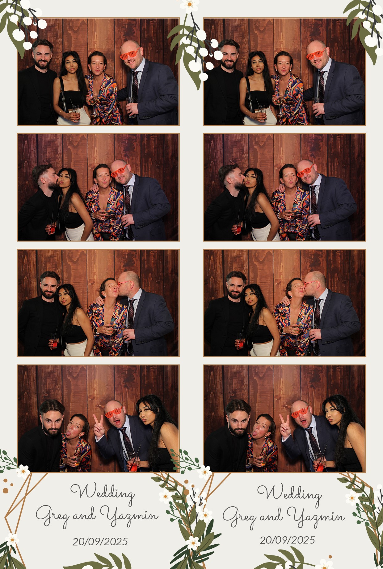 Grey and Yasmin's Wedding | View more photos from the event at gallery.myphotoboothexperience.co.uk/u/MyPhotoBoothExperienceLtd/Grey-and-Yasmins-Wedding