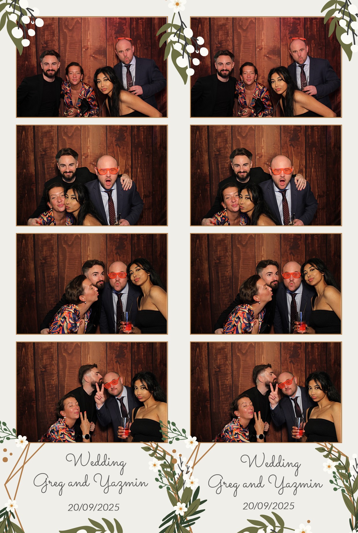 Grey and Yasmin's Wedding | View more photos from the event at gallery.myphotoboothexperience.co.uk/u/MyPhotoBoothExperienceLtd/Grey-and-Yasmins-Wedding