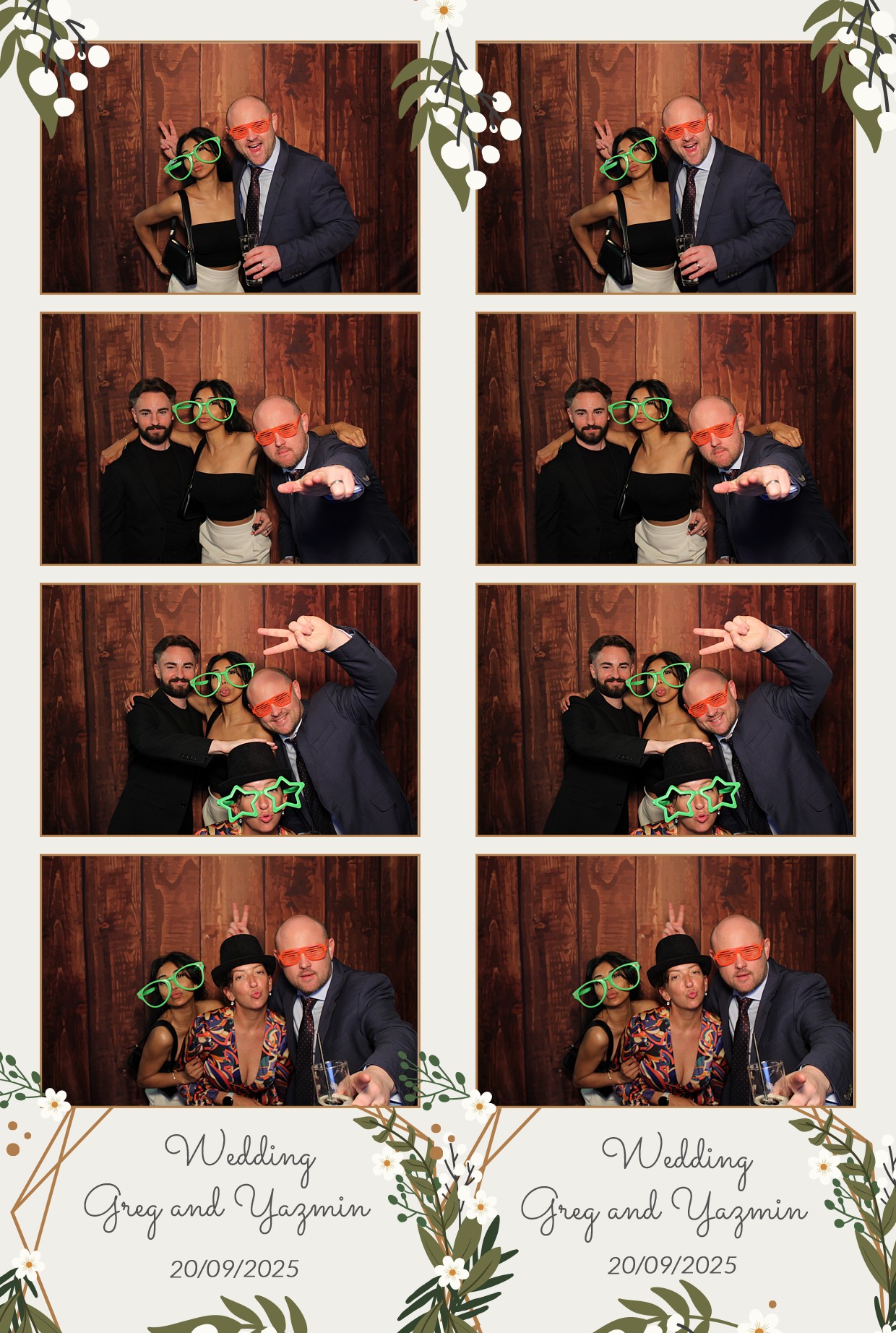 Grey and Yasmin's Wedding | View more photos from the event at gallery.myphotoboothexperience.co.uk/u/MyPhotoBoothExperienceLtd/Grey-and-Yasmins-Wedding