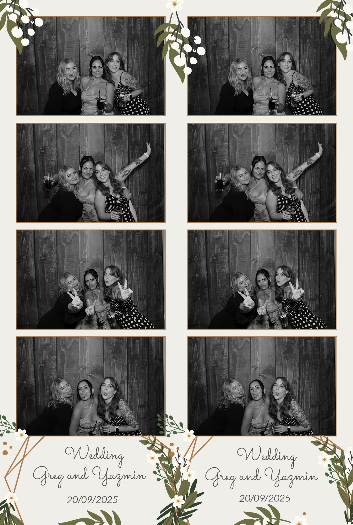Grey and Yasmin's Wedding | View more photos from the event at gallery.myphotoboothexperience.co.uk/u/MyPhotoBoothExperienceLtd/Grey-and-Yasmins-Wedding