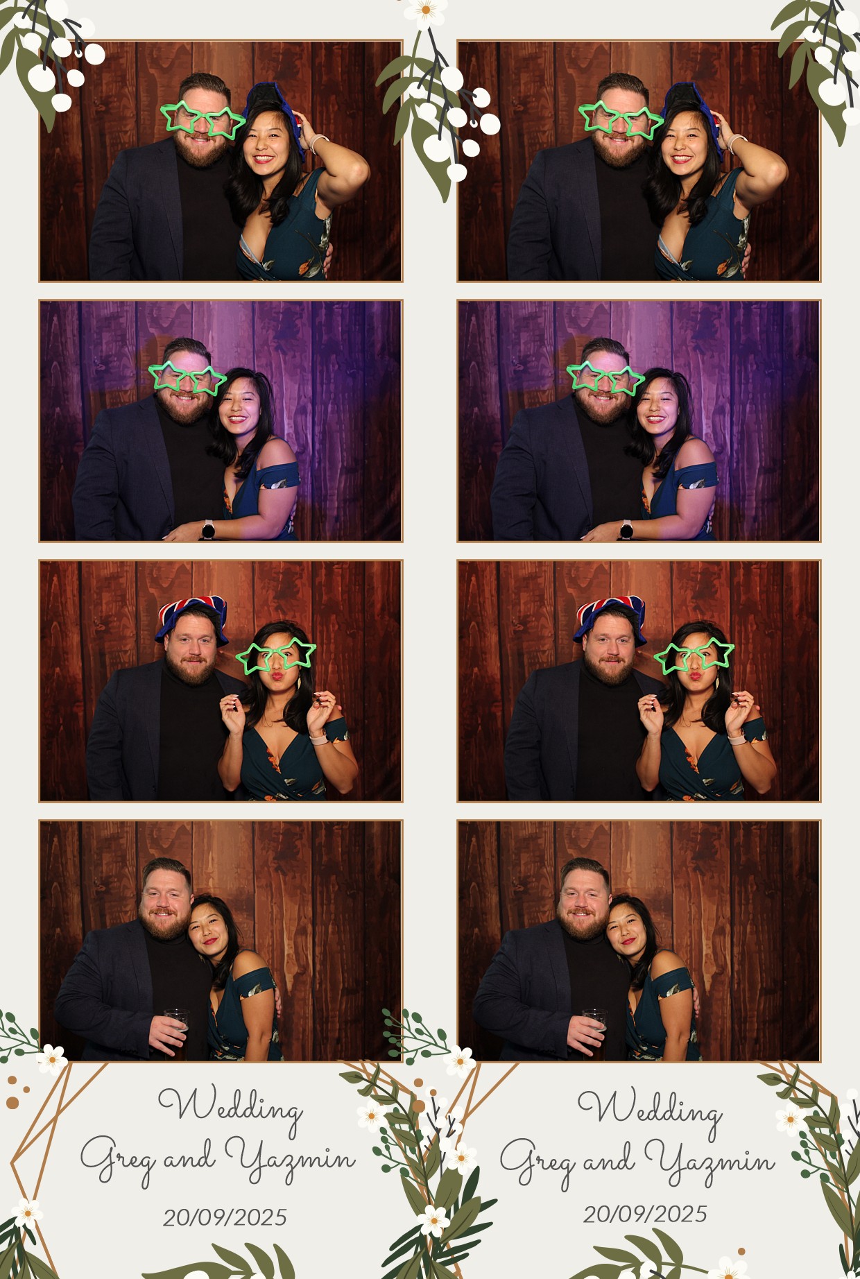 Grey and Yasmin's Wedding | View more photos from the event at gallery.myphotoboothexperience.co.uk/u/MyPhotoBoothExperienceLtd/Grey-and-Yasmins-Wedding