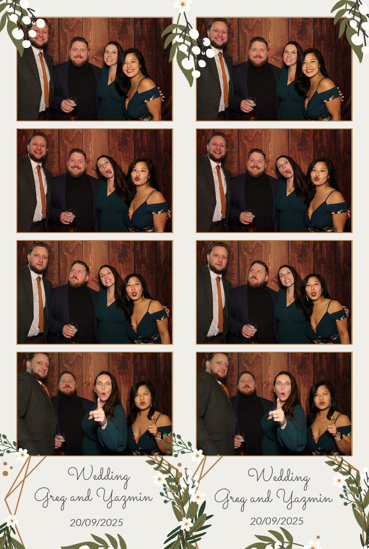 Grey and Yasmin's Wedding | View more photos from the event at gallery.myphotoboothexperience.co.uk/u/MyPhotoBoothExperienceLtd/Grey-and-Yasmins-Wedding