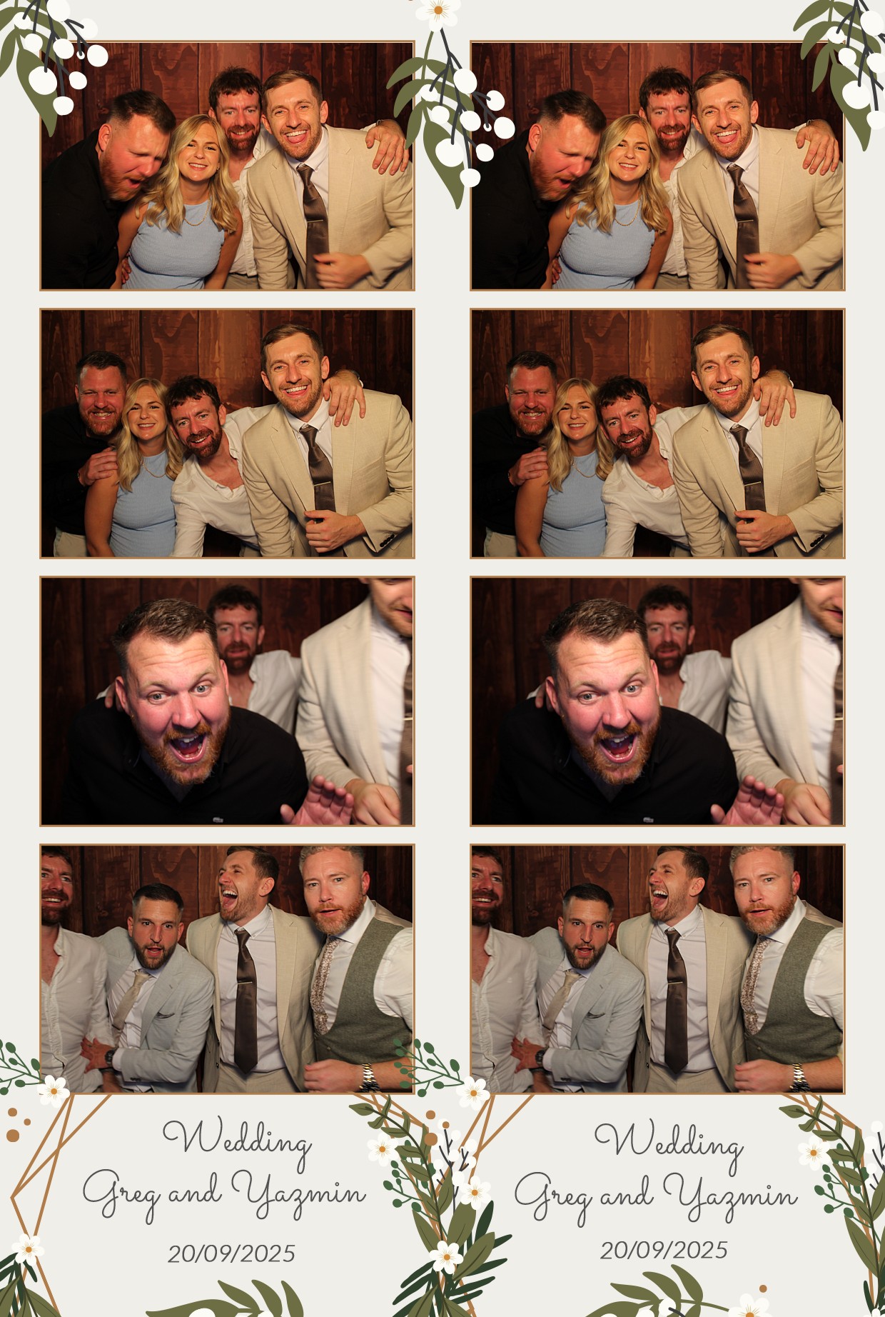 Grey and Yasmin's Wedding | View more photos from the event at gallery.myphotoboothexperience.co.uk/u/MyPhotoBoothExperienceLtd/Grey-and-Yasmins-Wedding