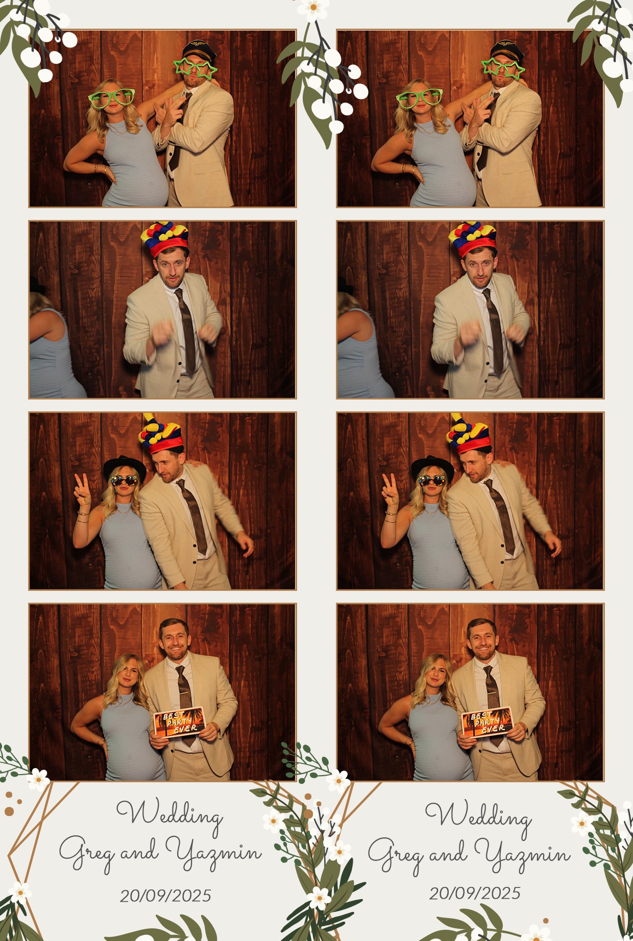Grey and Yasmin's Wedding | View more photos from the event at gallery.myphotoboothexperience.co.uk/u/MyPhotoBoothExperienceLtd/Grey-and-Yasmins-Wedding