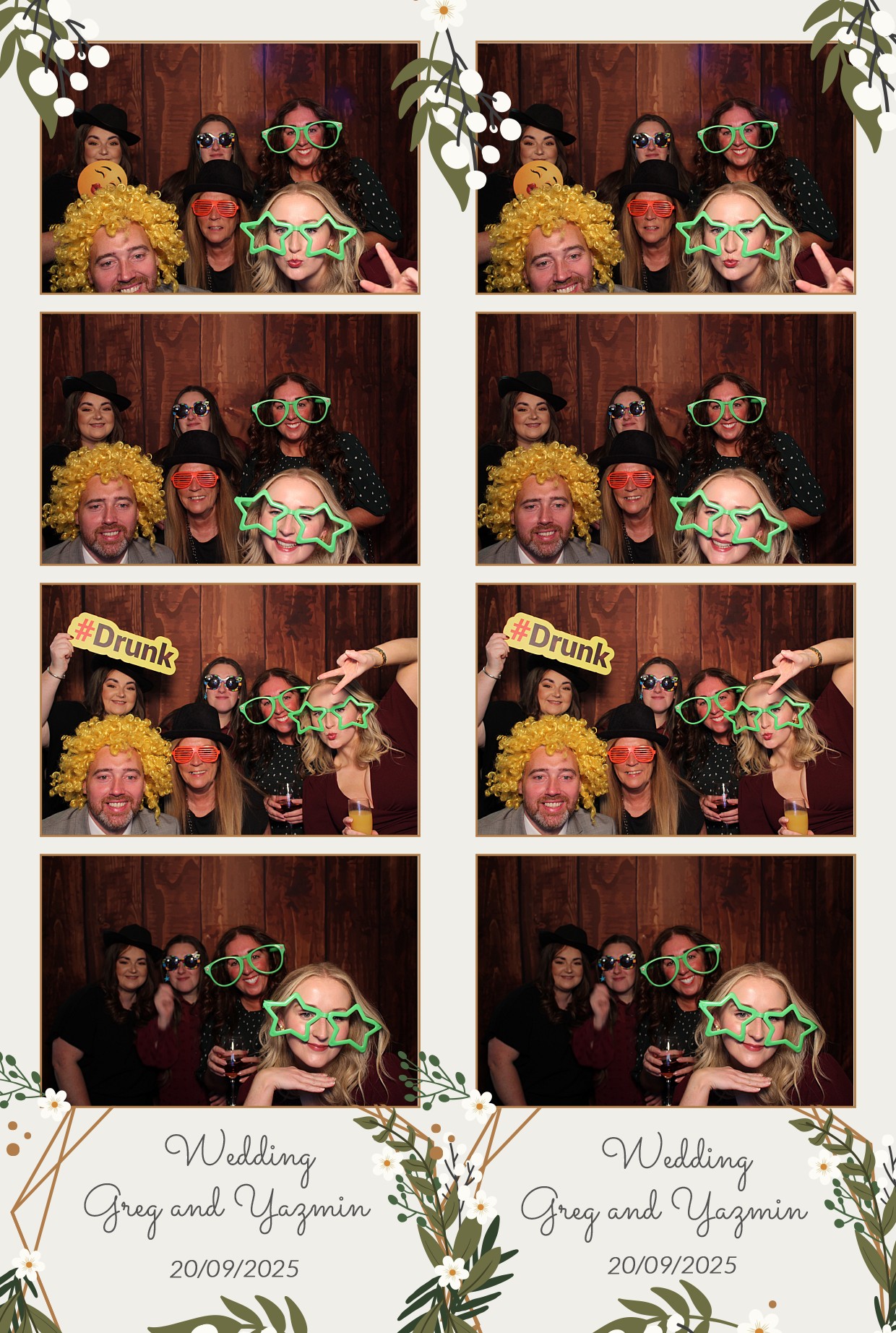 Grey and Yasmin's Wedding | View more photos from the event at gallery.myphotoboothexperience.co.uk/u/MyPhotoBoothExperienceLtd/Grey-and-Yasmins-Wedding