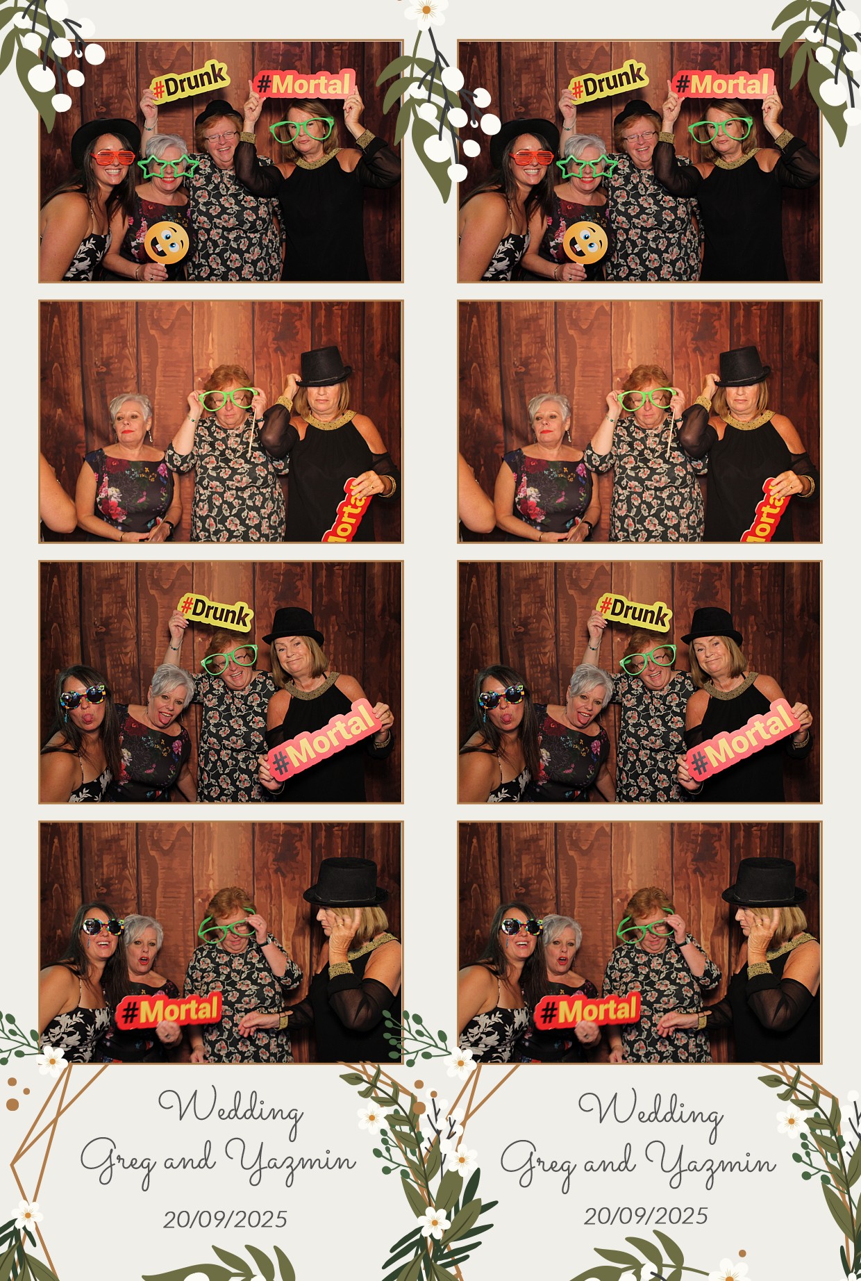 Grey and Yasmin's Wedding | View more photos from the event at gallery.myphotoboothexperience.co.uk/u/MyPhotoBoothExperienceLtd/Grey-and-Yasmins-Wedding