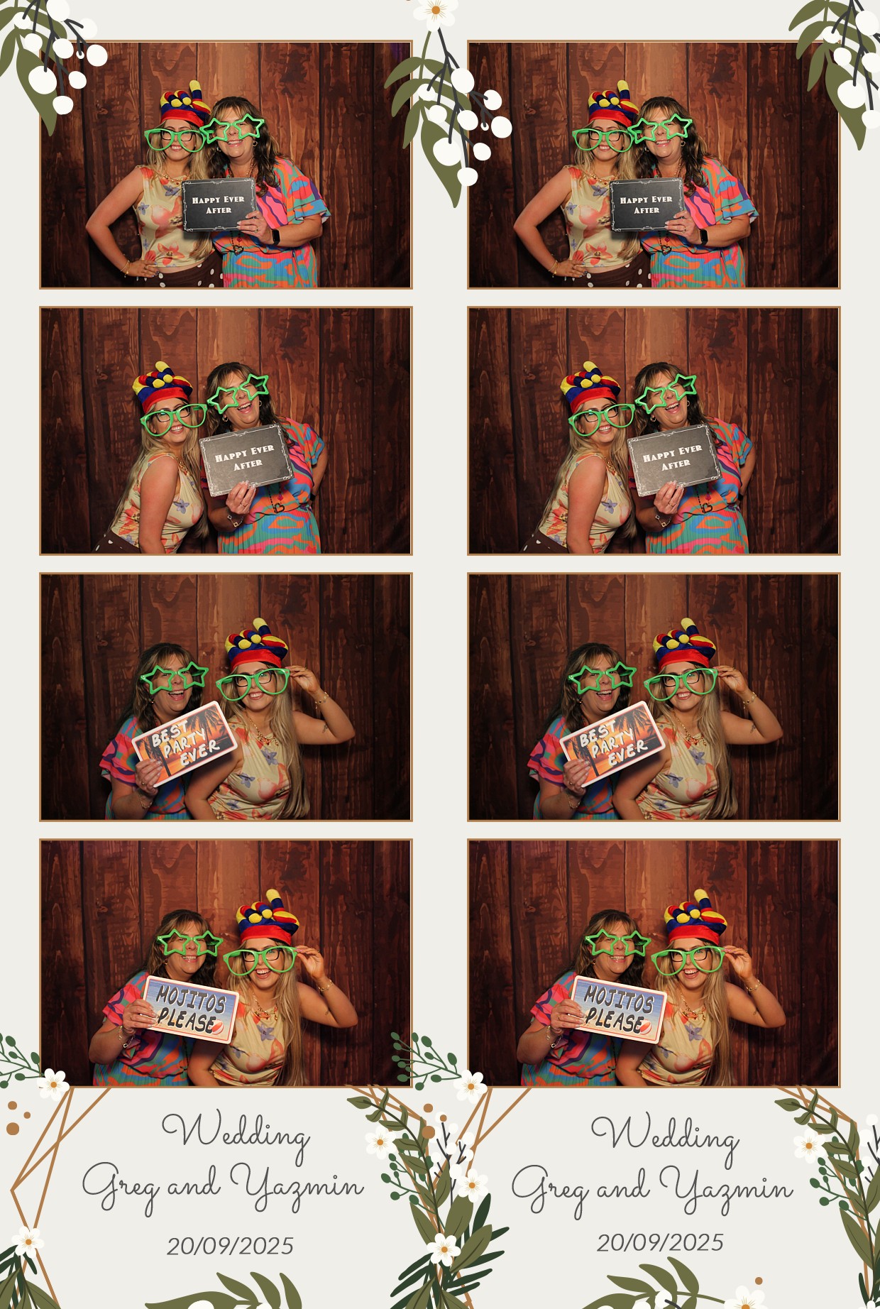 Grey and Yasmin's Wedding | View more photos from the event at gallery.myphotoboothexperience.co.uk/u/MyPhotoBoothExperienceLtd/Grey-and-Yasmins-Wedding