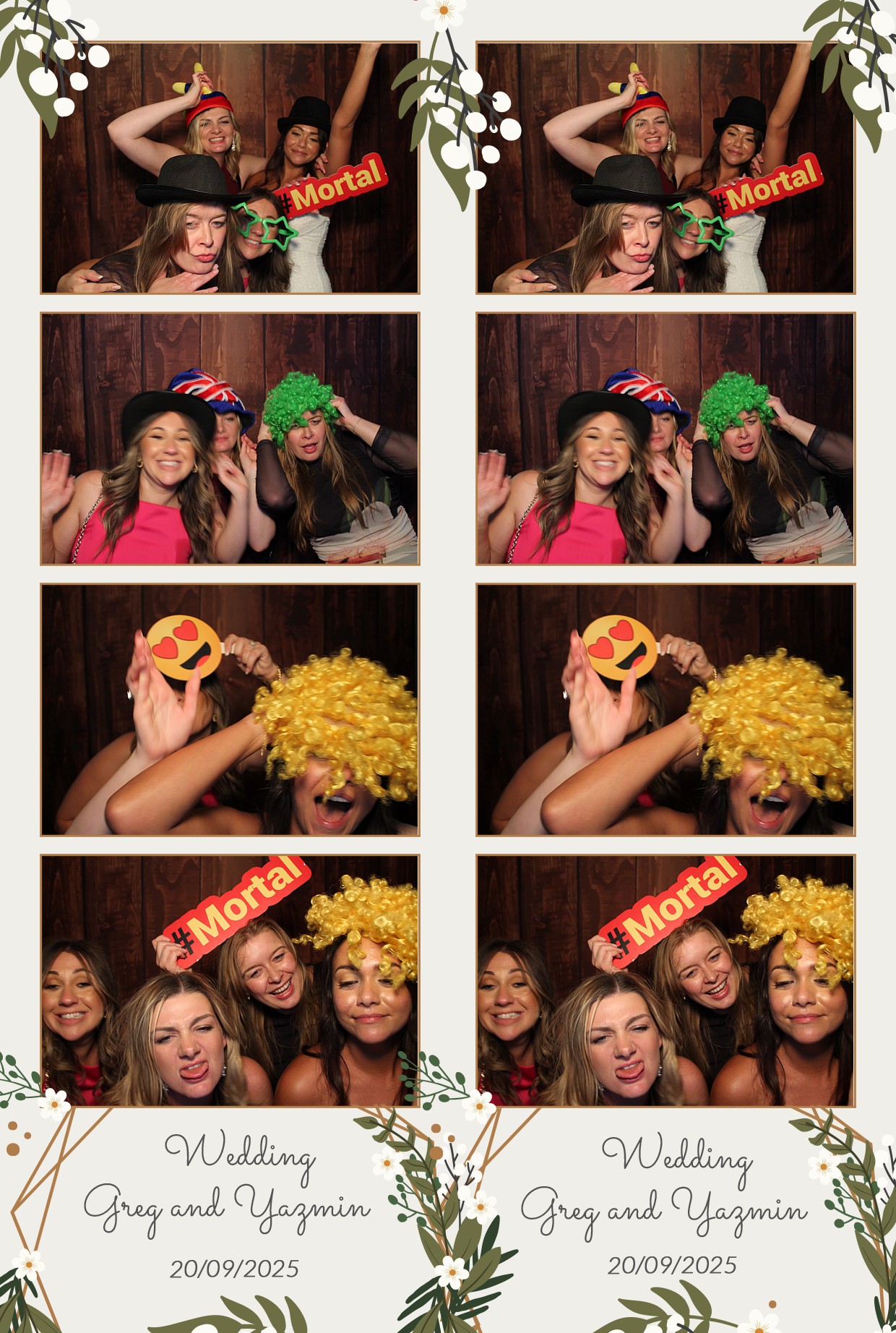 Grey and Yasmin's Wedding | View more photos from the event at gallery.myphotoboothexperience.co.uk/u/MyPhotoBoothExperienceLtd/Grey-and-Yasmins-Wedding
