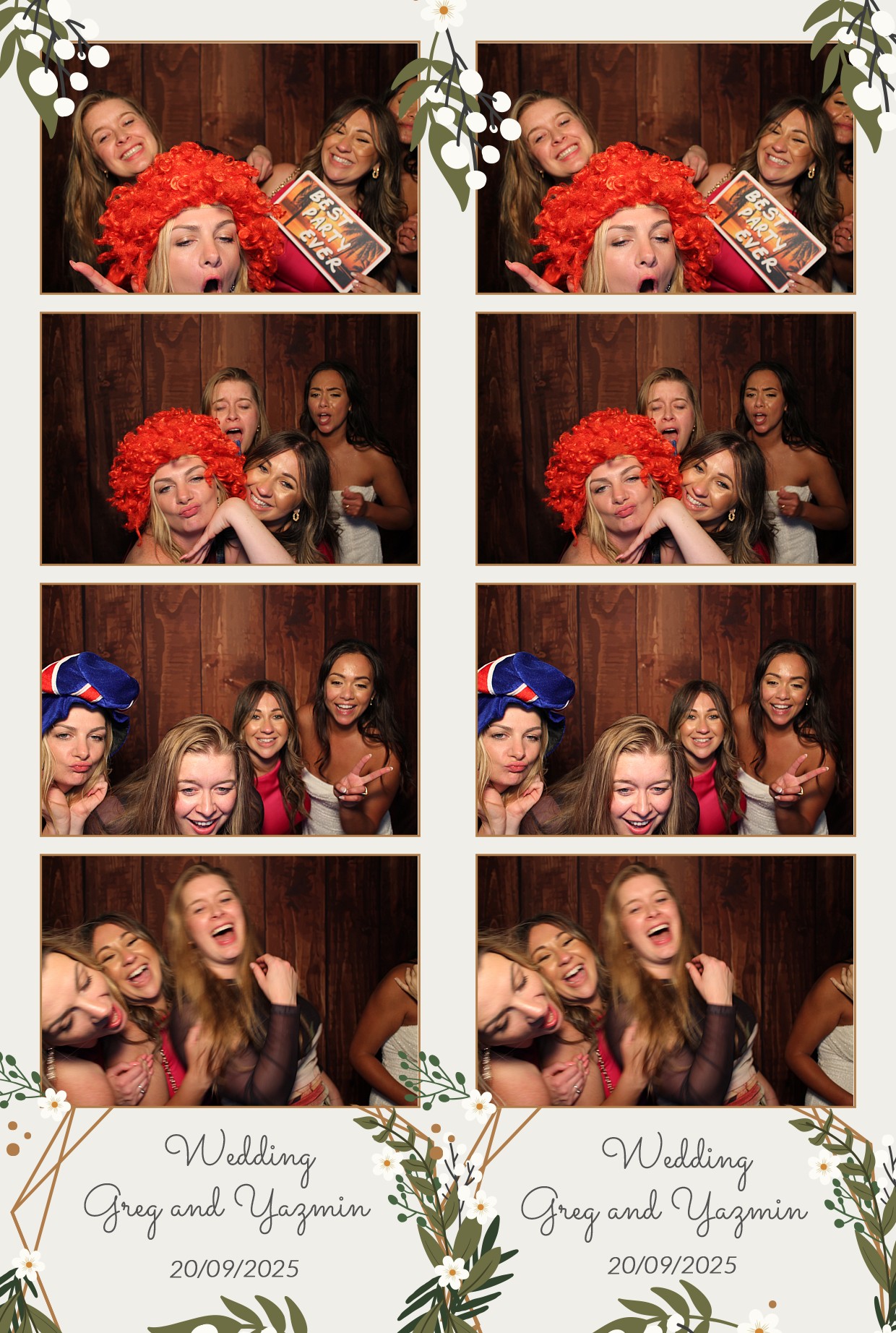 Grey and Yasmin's Wedding | View more photos from the event at gallery.myphotoboothexperience.co.uk/u/MyPhotoBoothExperienceLtd/Grey-and-Yasmins-Wedding