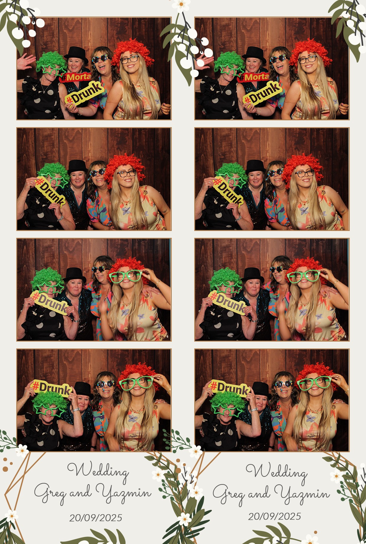Grey and Yasmin's Wedding | View more photos from the event at gallery.myphotoboothexperience.co.uk/u/MyPhotoBoothExperienceLtd/Grey-and-Yasmins-Wedding