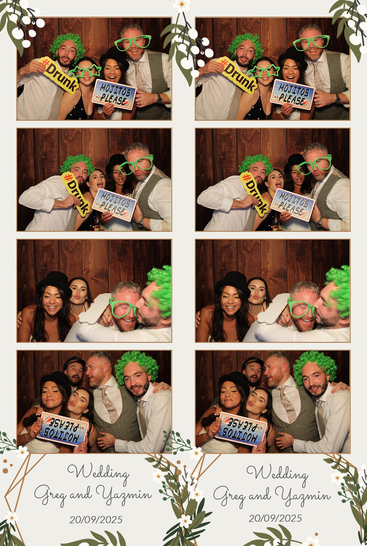 Grey and Yasmin's Wedding | View more photos from the event at gallery.myphotoboothexperience.co.uk/u/MyPhotoBoothExperienceLtd/Grey-and-Yasmins-Wedding