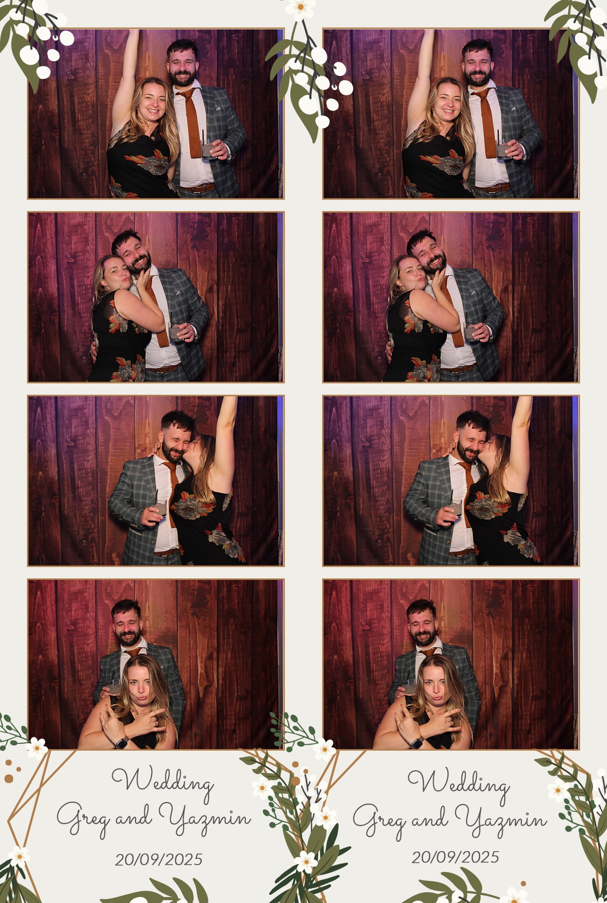 Grey and Yasmin's Wedding | View more photos from the event at gallery.myphotoboothexperience.co.uk/u/MyPhotoBoothExperienceLtd/Grey-and-Yasmins-Wedding