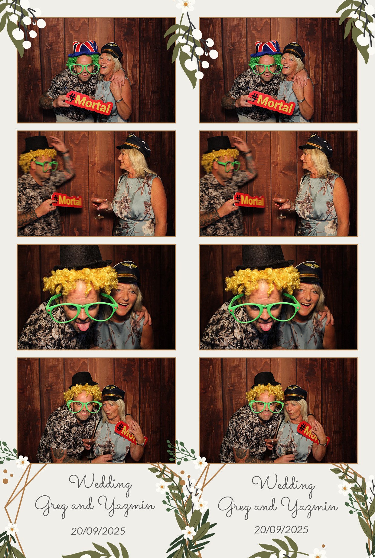 Grey and Yasmin's Wedding | View more photos from the event at gallery.myphotoboothexperience.co.uk/u/MyPhotoBoothExperienceLtd/Grey-and-Yasmins-Wedding