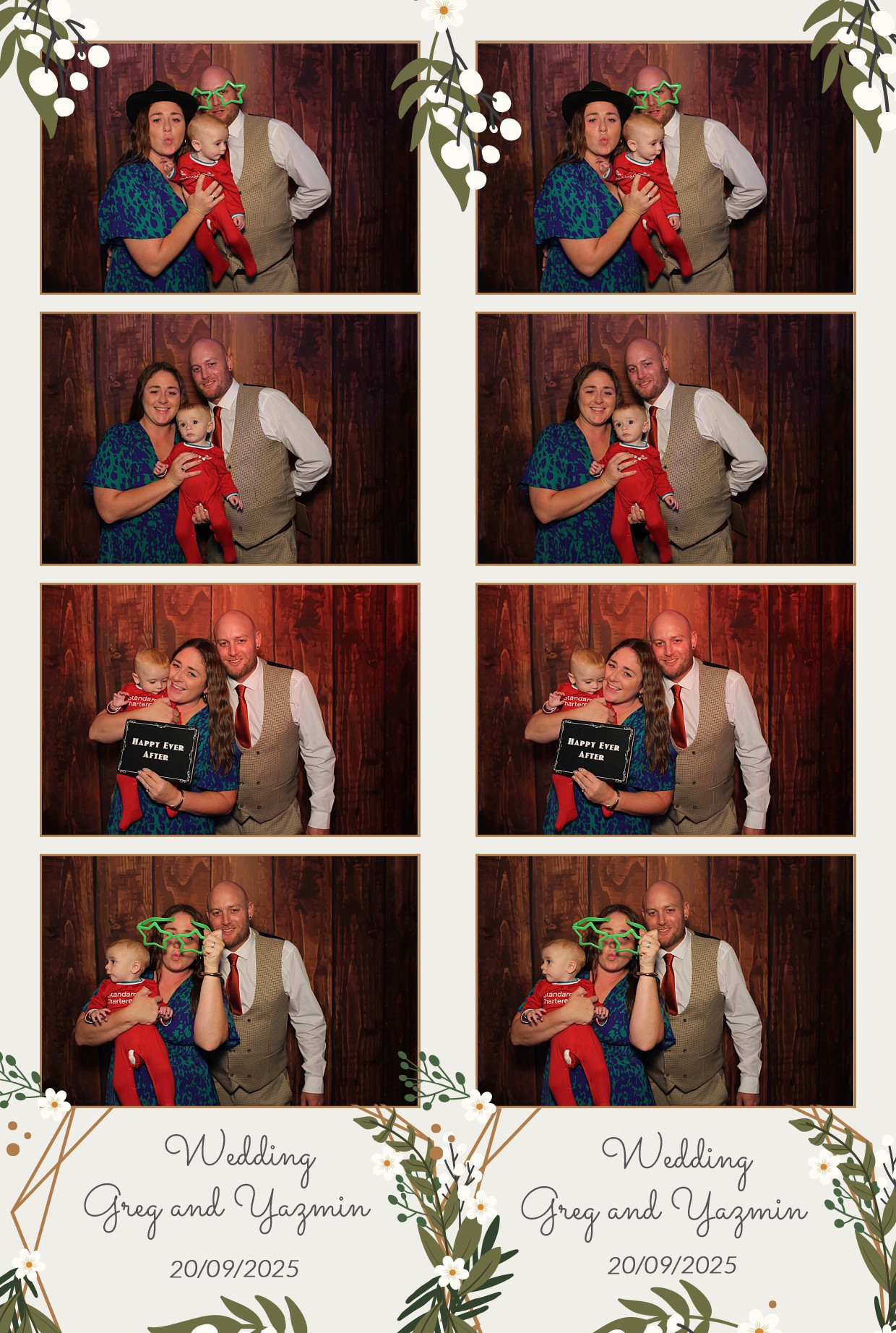 Grey and Yasmin's Wedding | View more photos from the event at gallery.myphotoboothexperience.co.uk/u/MyPhotoBoothExperienceLtd/Grey-and-Yasmins-Wedding