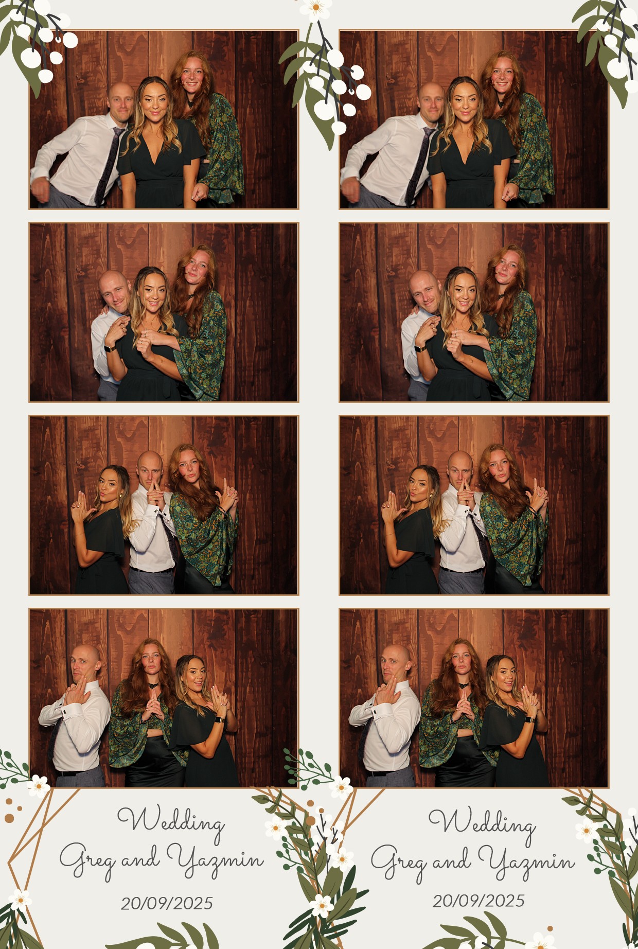 Grey and Yasmin's Wedding | View more photos from the event at gallery.myphotoboothexperience.co.uk/u/MyPhotoBoothExperienceLtd/Grey-and-Yasmins-Wedding