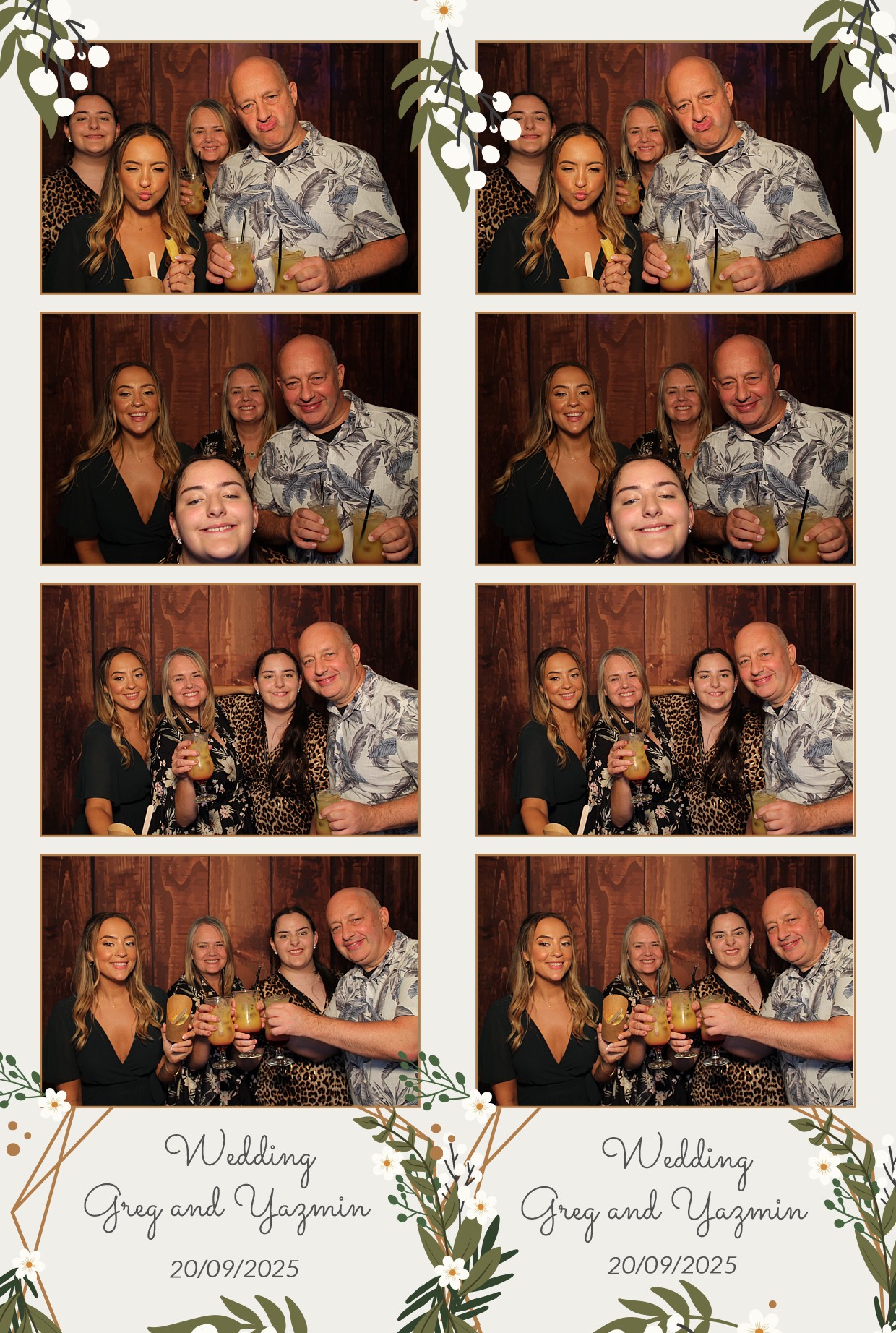 Grey and Yasmin's Wedding | View more photos from the event at gallery.myphotoboothexperience.co.uk/u/MyPhotoBoothExperienceLtd/Grey-and-Yasmins-Wedding